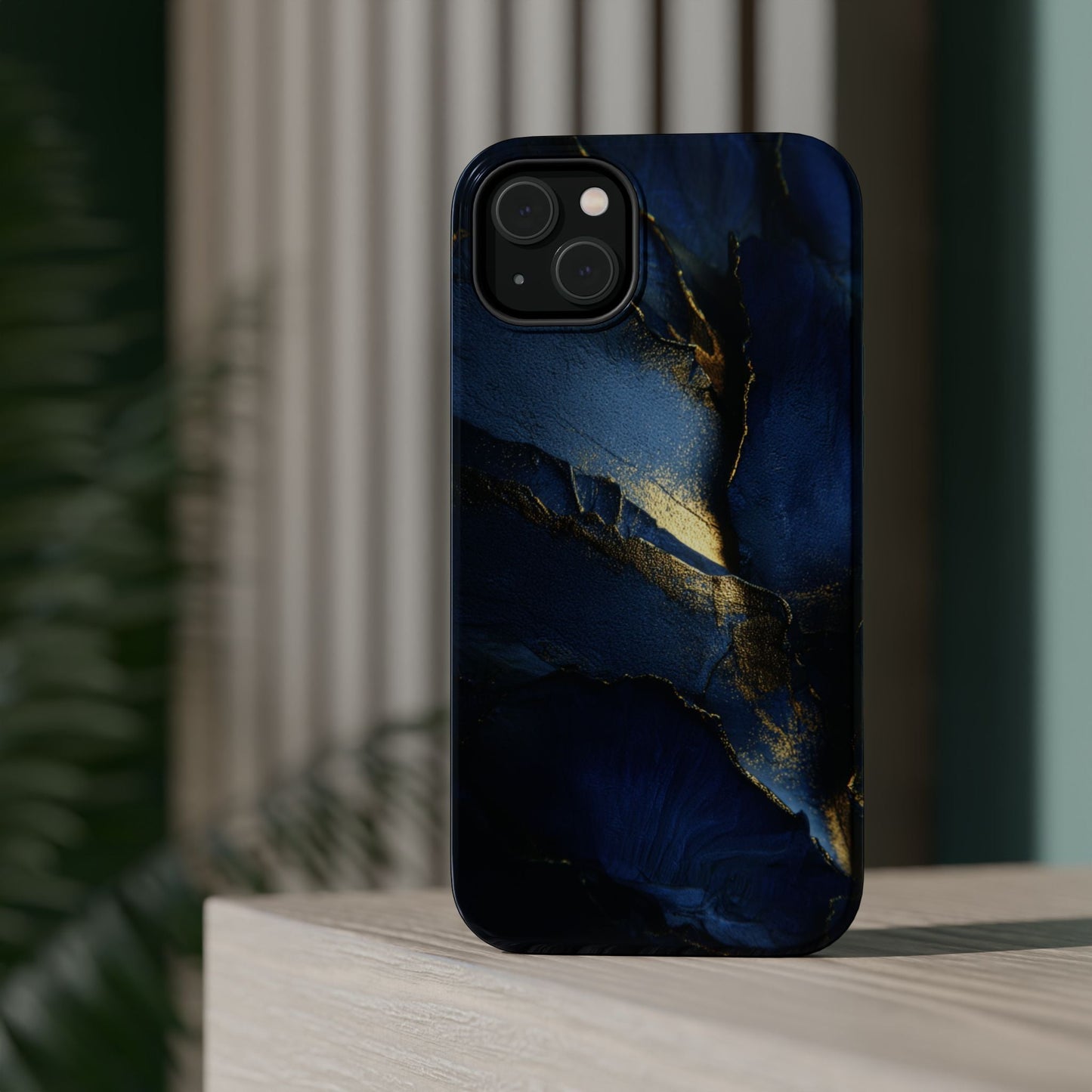 Phone Case - Blue and Gold 8k HD Design - Magnetic Tough Cases Printify