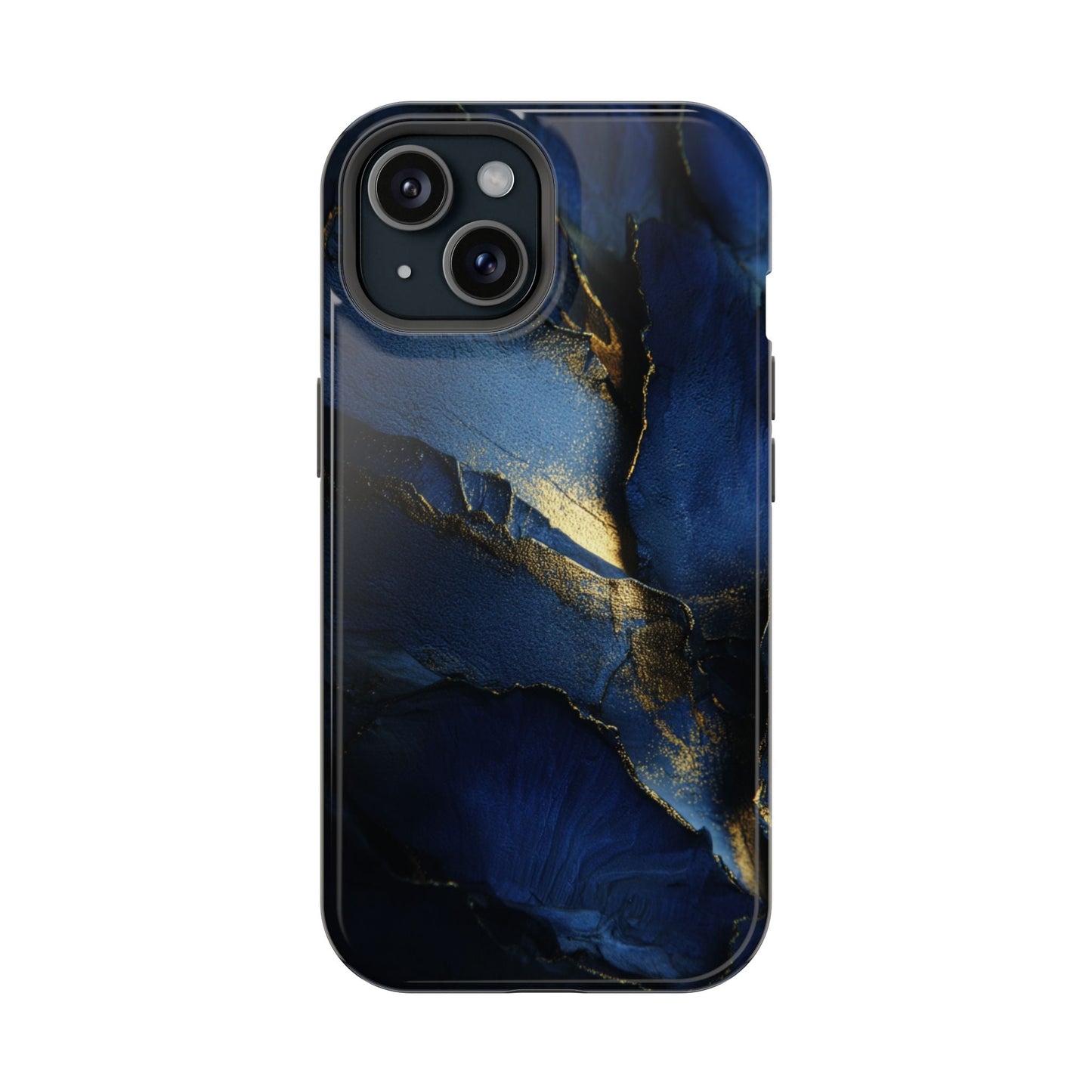 Phone Case - Blue and Gold 8k HD Design - Magnetic Tough Cases Printify