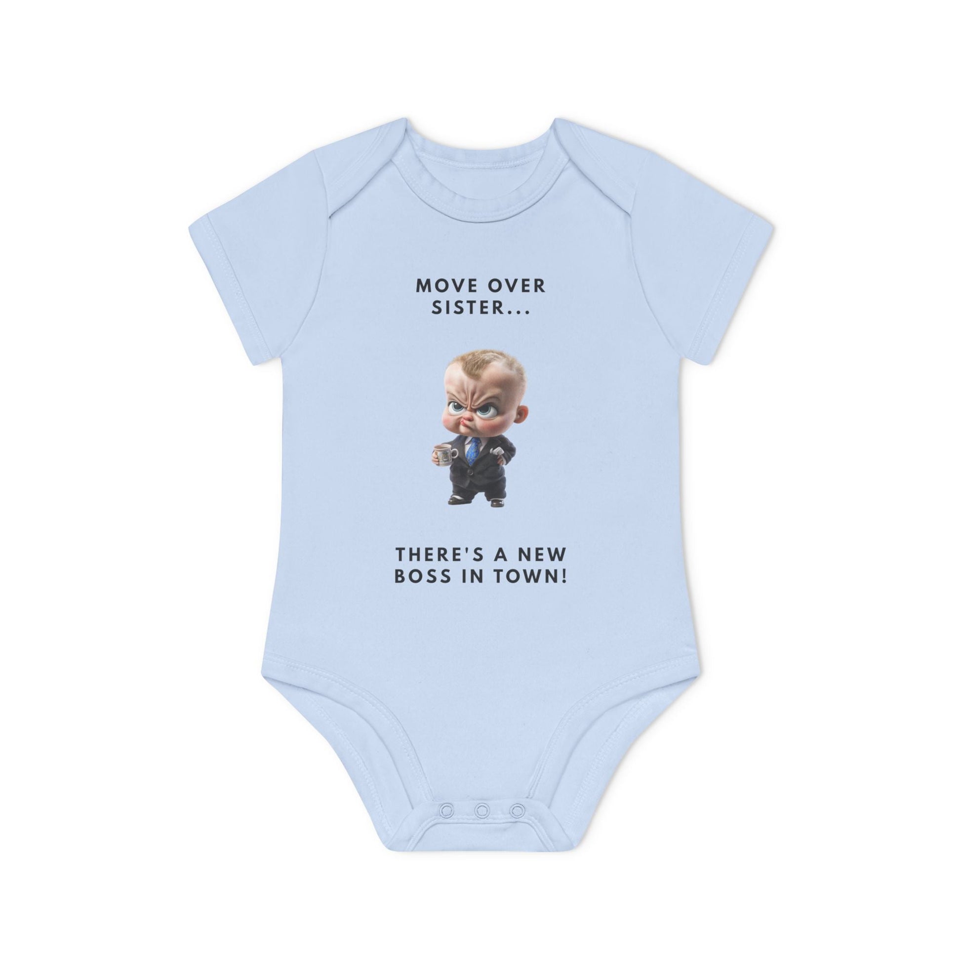Baby Boss Organic Bodysuit - Adorable Infant Clothing, Funny Baby Gift, Cute Newborn Outfit, Perfect for Baby Showers, Milestone Photos Printify