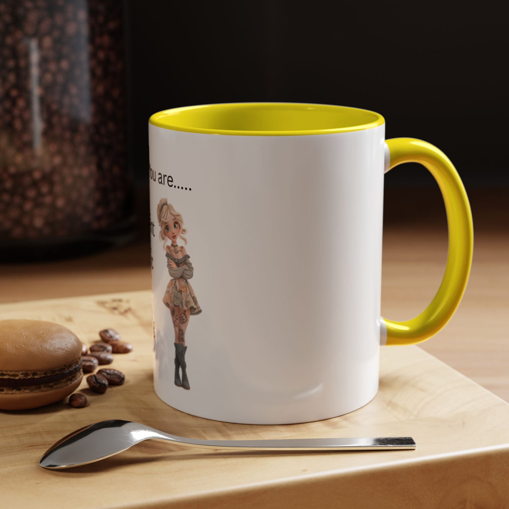 Funny IDGAF Mug, Sarcastic Coffee Cup, Design on (Front) Novelty Gift for Friends, Coworkers, 11oz, 15oz Printify