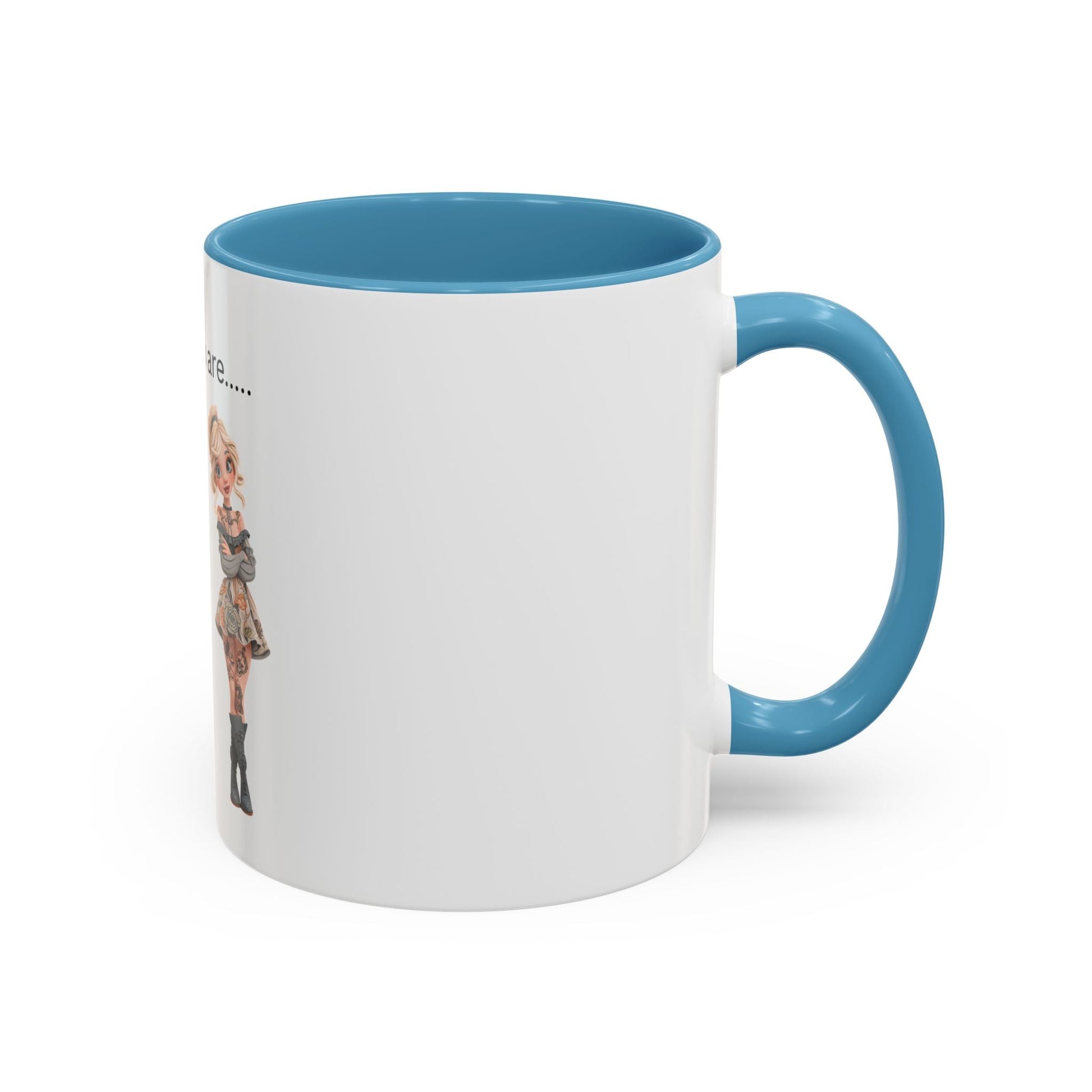 Funny IDGAF Mug, Sarcastic Coffee Cup, Design on (Front) Novelty Gift for Friends, Coworkers, 11oz, 15oz Printify