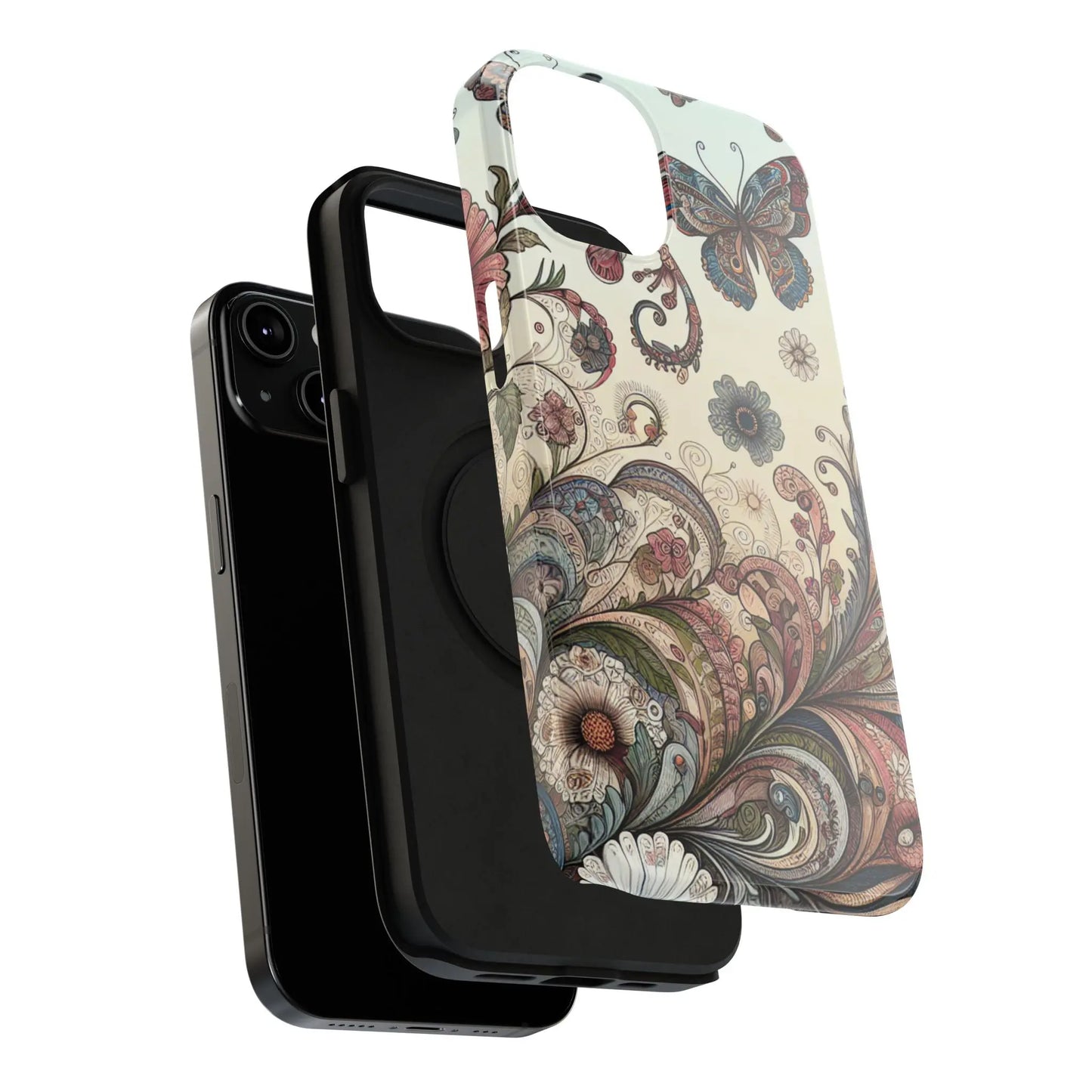 Phone Cases Whimsical Butterflies and Sunflowers Design Printify
