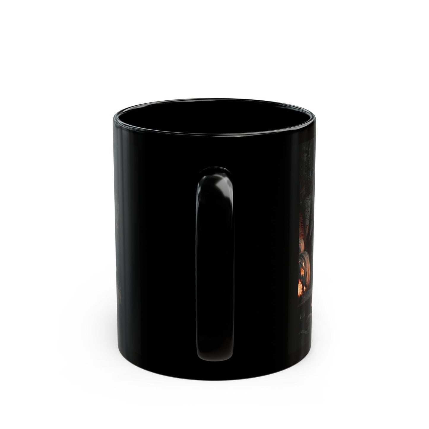 Spooky Witching Hour Mug - Perfect for Halloween Coffee Lovers, Black Ceramic Cup, Gift for Witch Fans, Unique Kitchen Decor, [...] Printify