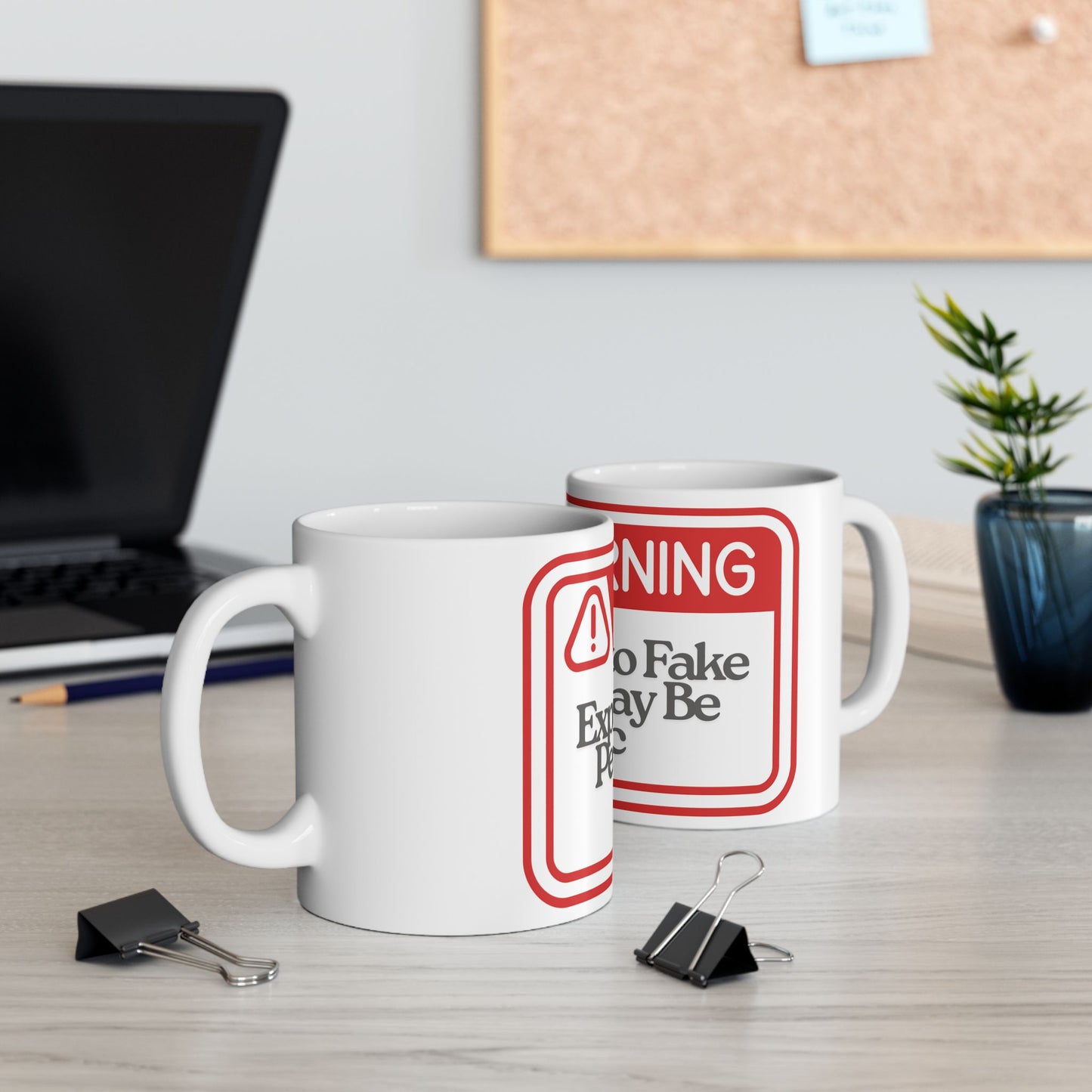 Warning Ceramic Mug - Funny Gift for Coffee Lovers, Warning Mug, Humor Gift, Office Decor, Friendship Gift