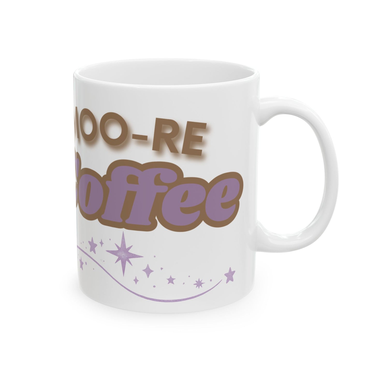 Highland Cow Coffee Mug Moo Re Coffee White Glossy Cup 11oz and 15oz