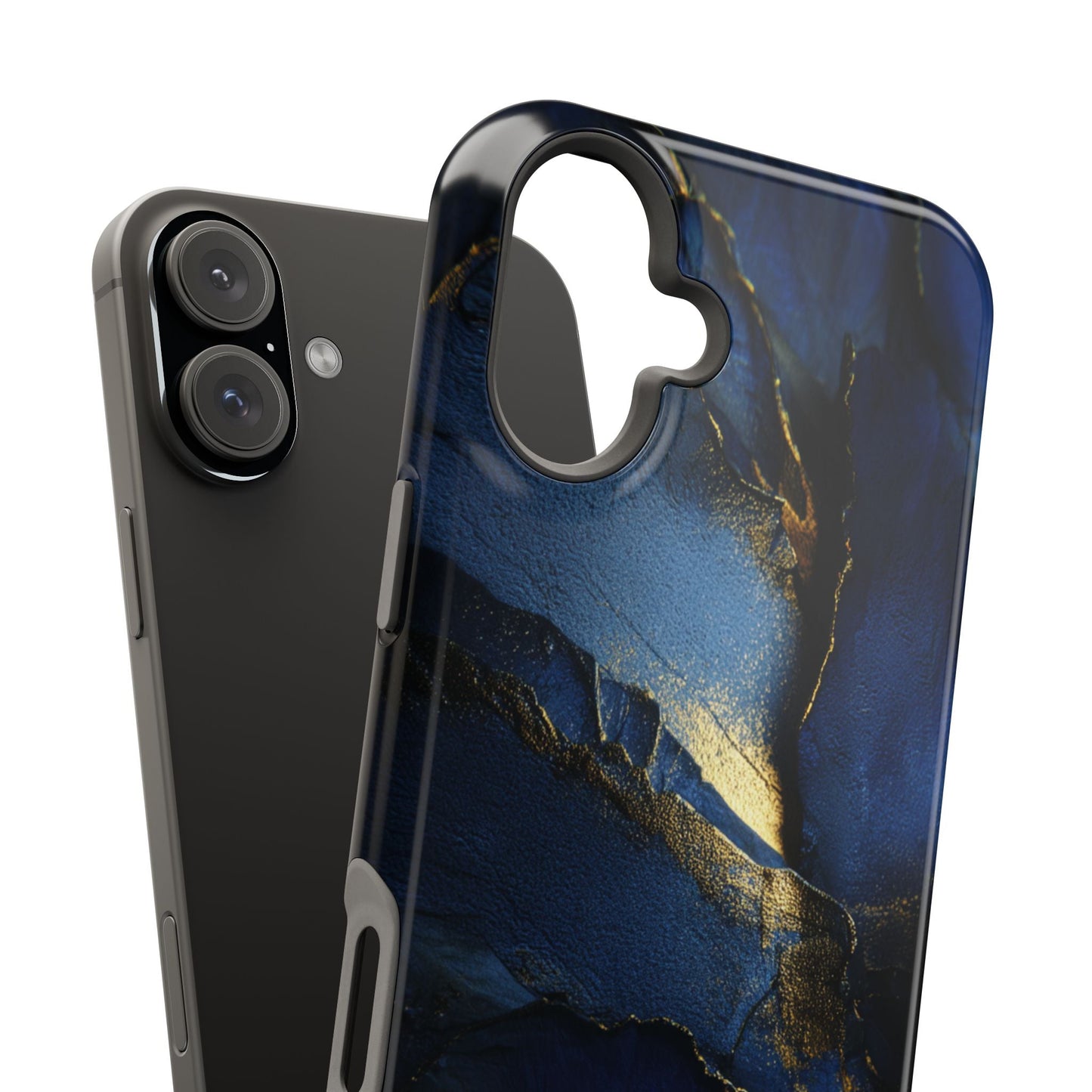 Phone Case - Blue and Gold 8k HD Design - Magnetic Tough Cases Printify