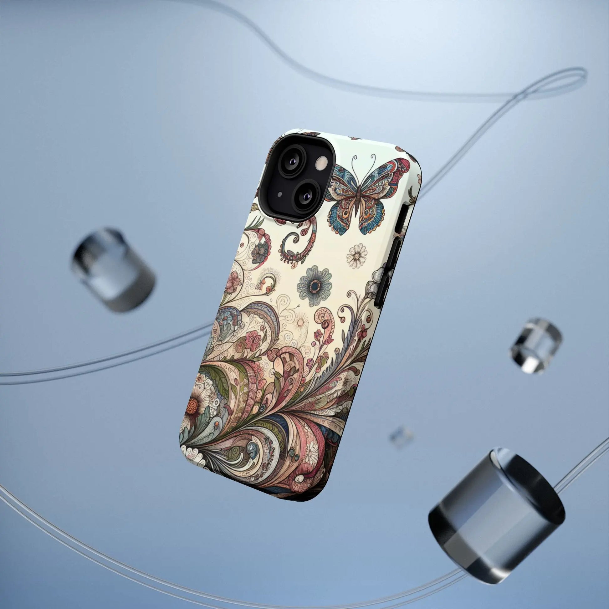 Phone Cases Whimsical Butterflies and Sunflowers Design Printify