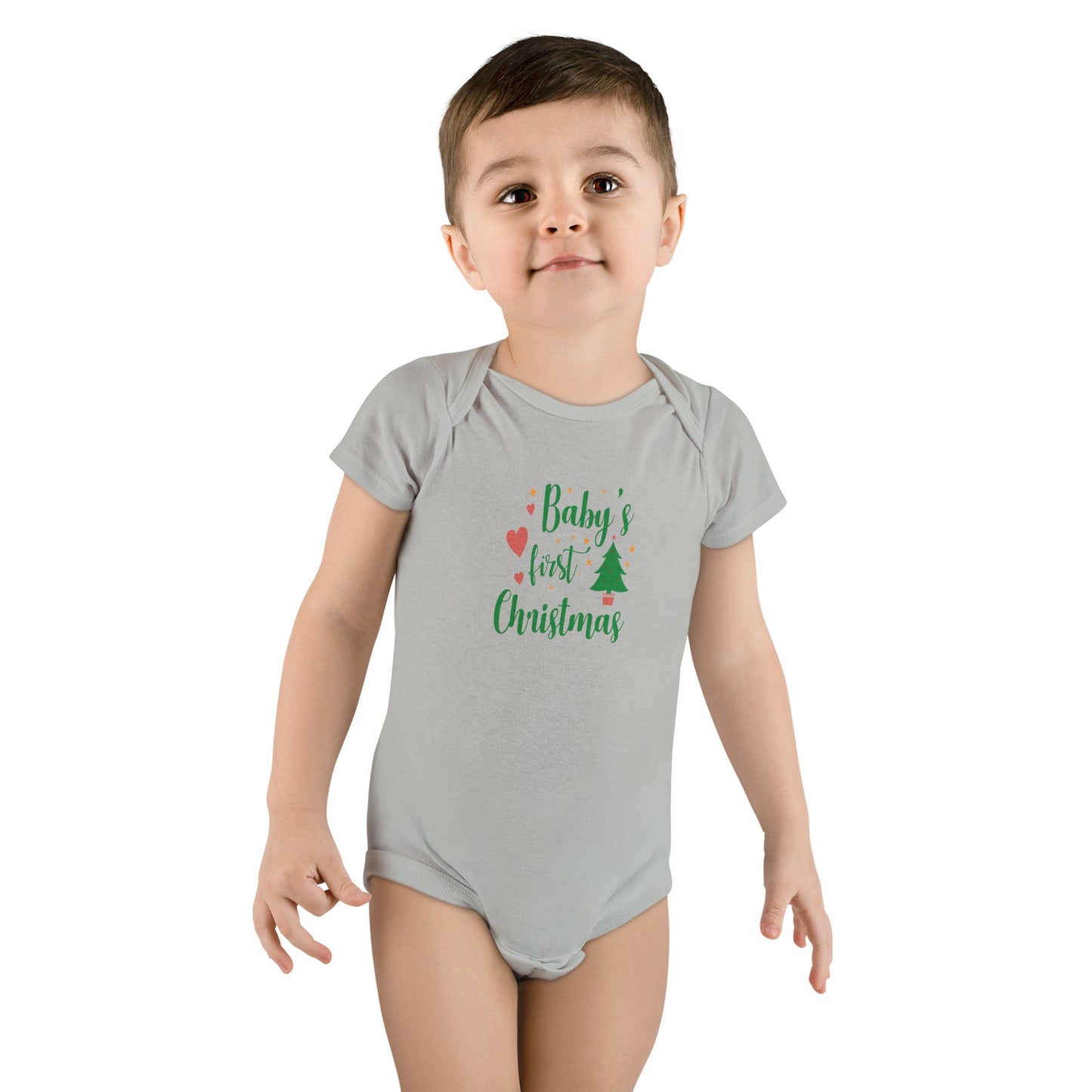 Baby's First Christmas Onesie, Baby Christmas Outfit, Cute Infant Bodysuit, Holiday Gift, Newborn Apparel