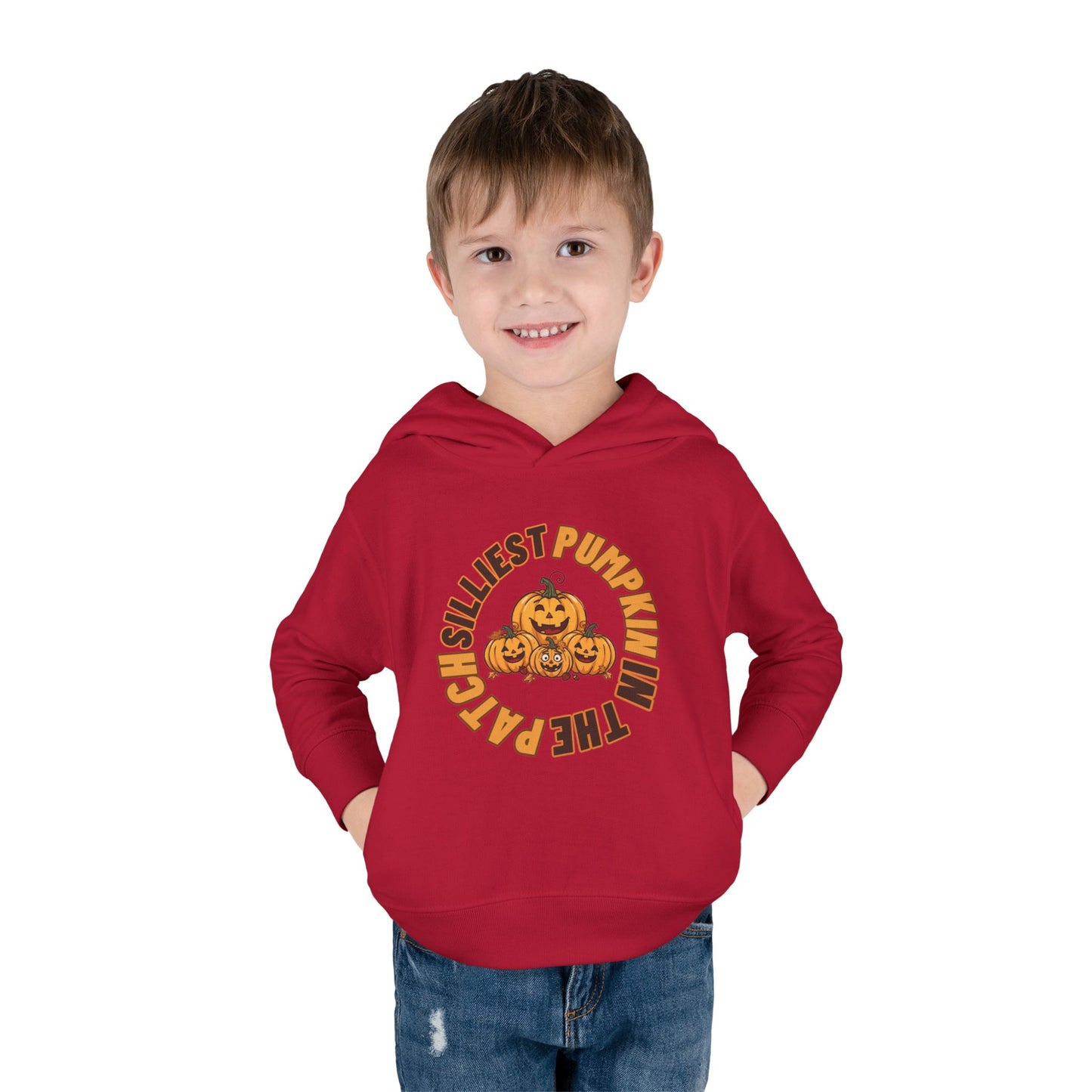Silliest Pumpkin in the Patch Toddler Hoodie | Funny Fall Halloween Pullover Sweatshirt