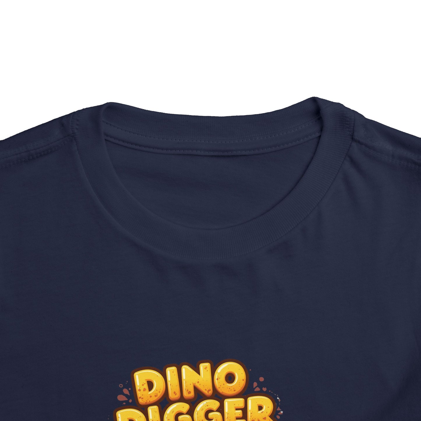 Dino Digger Toddler Tee - Fun Dino Excavator T-Shirt, Kids Gift, Birthday Outfit, Playwear, Cute Dinosaur Apparel