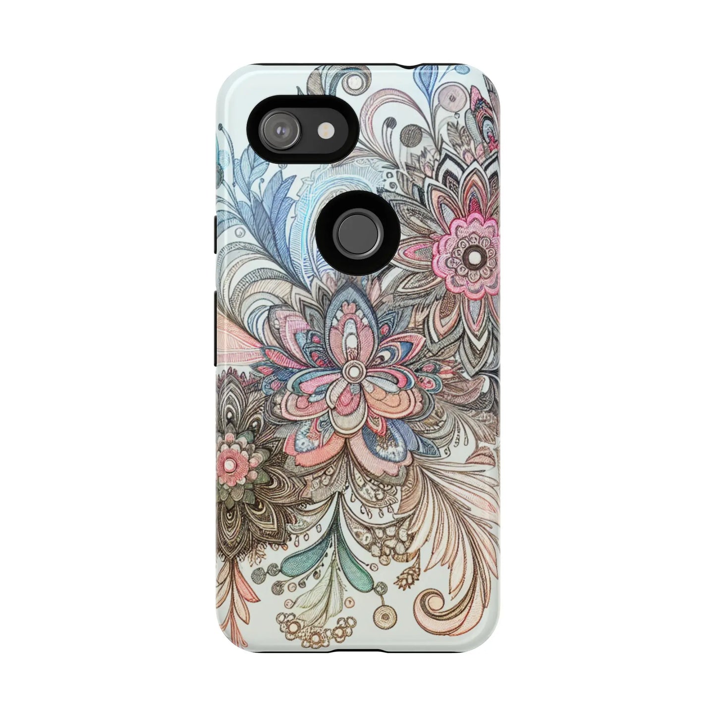 Floral Phone Case, Tough Cases, Protective mobile cover for flower lovers, Gift for her, Stylish phone accessory, Unique floral [...] Printify