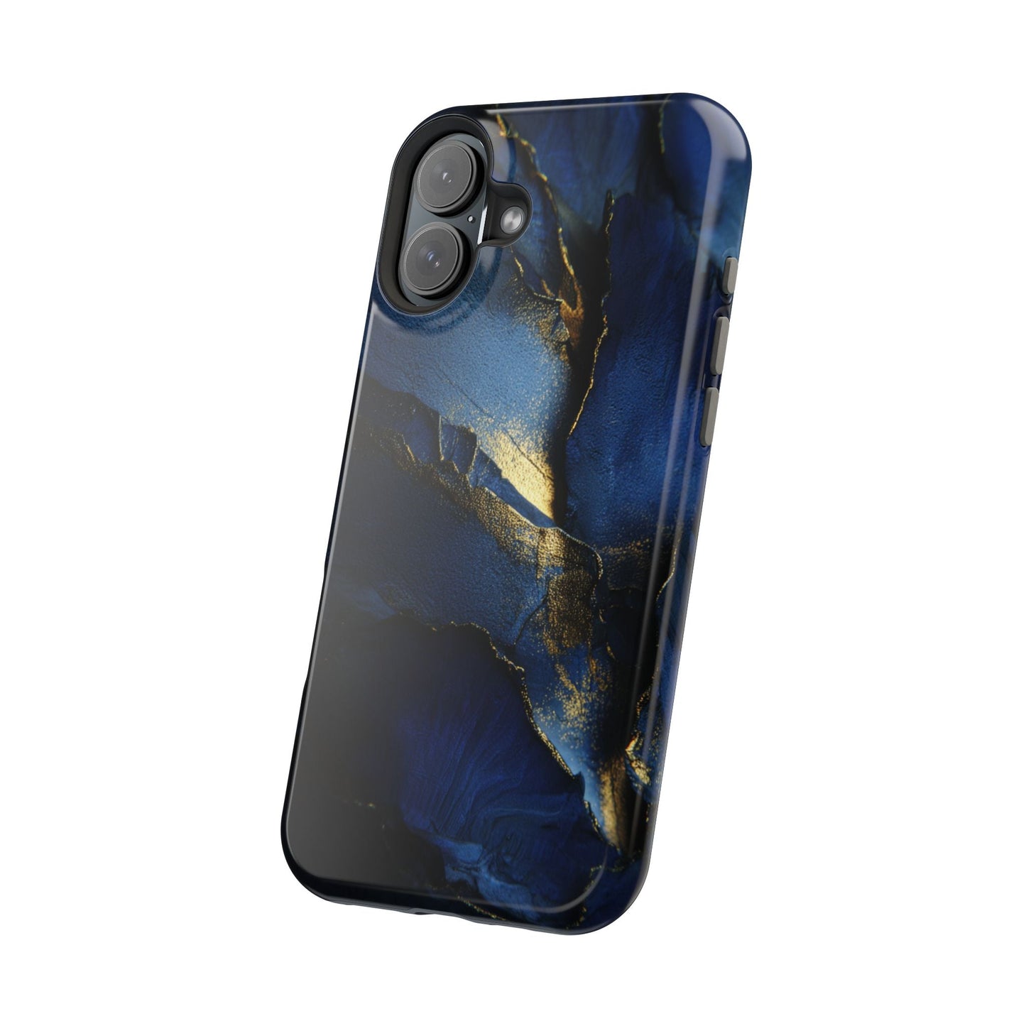 Phone Case - Blue and Gold 8k HD Design - Magnetic Tough Cases Printify