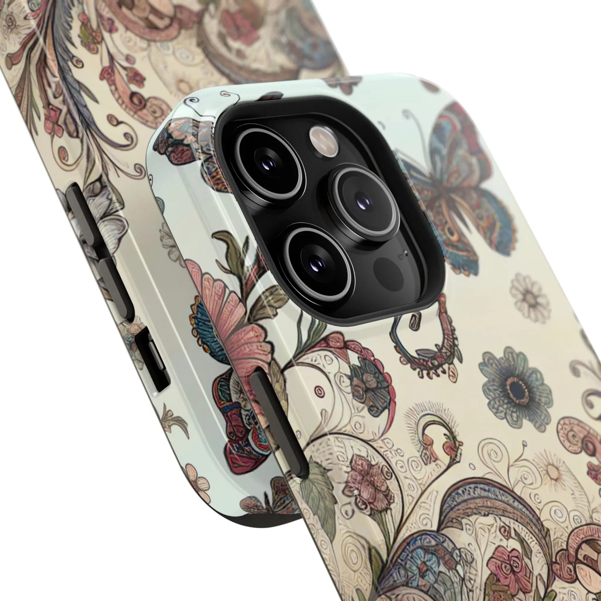 Phone Cases Whimsical Butterflies and Sunflowers Design Printify