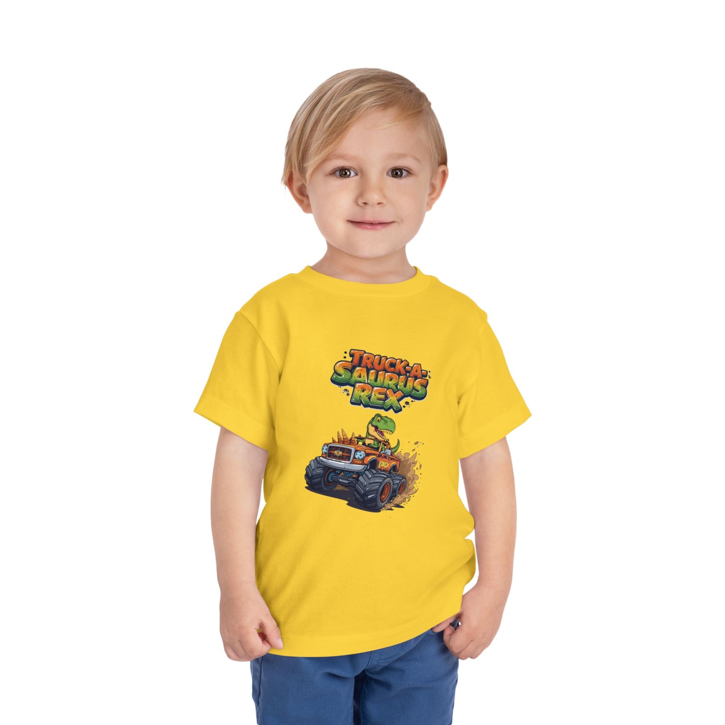 Truck-a-Saurus Rex Kids Tee | Fun Dinosaur T-Shirt, Toddler Gift, Birthday Outfit, Playtime, Summer Wear, Dino Lover Shirt
