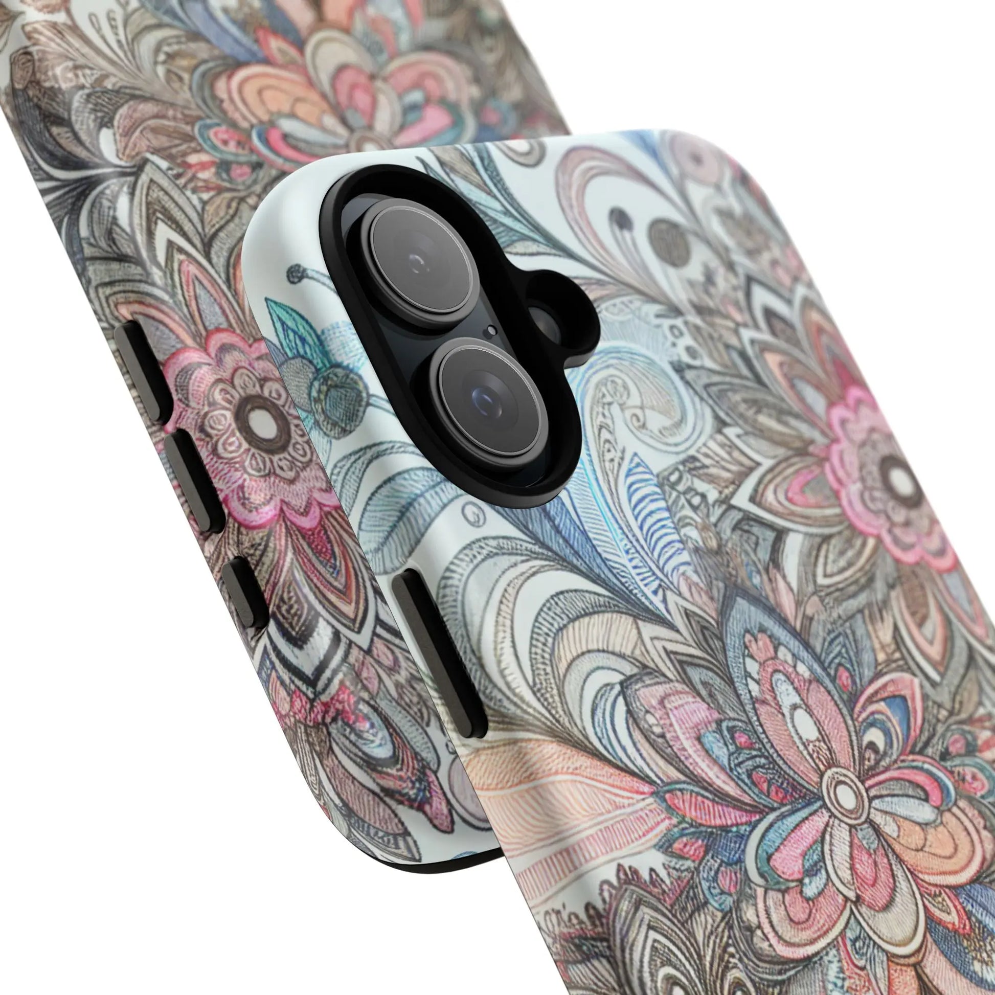 Floral Phone Case, Tough Cases, Protective mobile cover for flower lovers, Gift for her, Stylish phone accessory, Unique floral [...] Printify