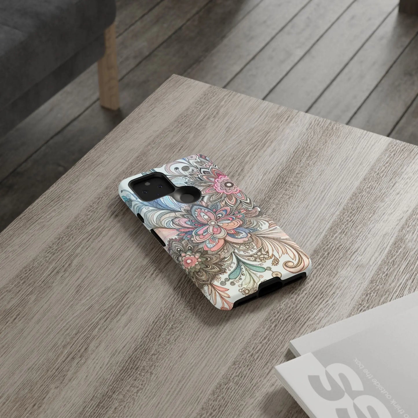 Floral Phone Case, Tough Cases, Protective mobile cover for flower lovers, Gift for her, Stylish phone accessory, Unique floral [...] Printify