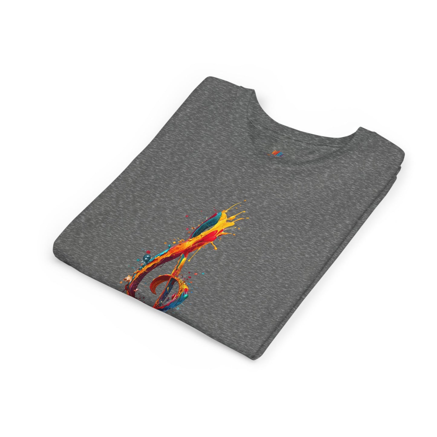 Youth Music Note Tee, Colorful Treble Clef Shirt, Kids Musical Gift, Summer Fun Top, Music Lover T-Shirt