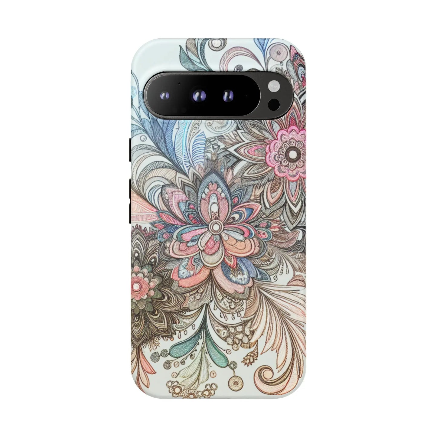 Floral Phone Case, Tough Cases, Protective mobile cover for flower lovers, Gift for her, Stylish phone accessory, Unique floral [...] Printify
