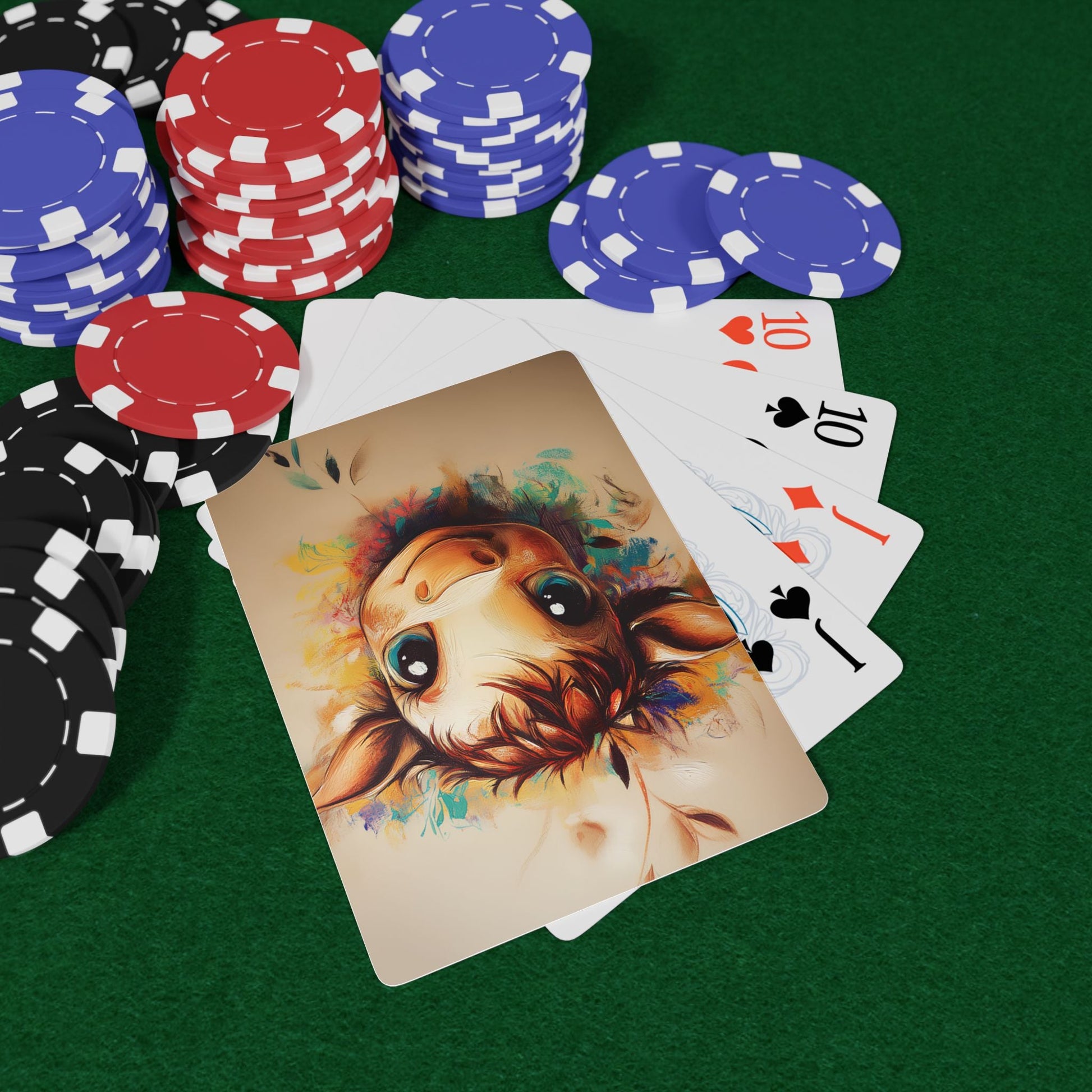 Highland Cow Artistic Playing Cards Set, Poker Cards with Unique Designs, Gift for Card Game Lovers, Fun Family Game, Housewarming Gift Printify