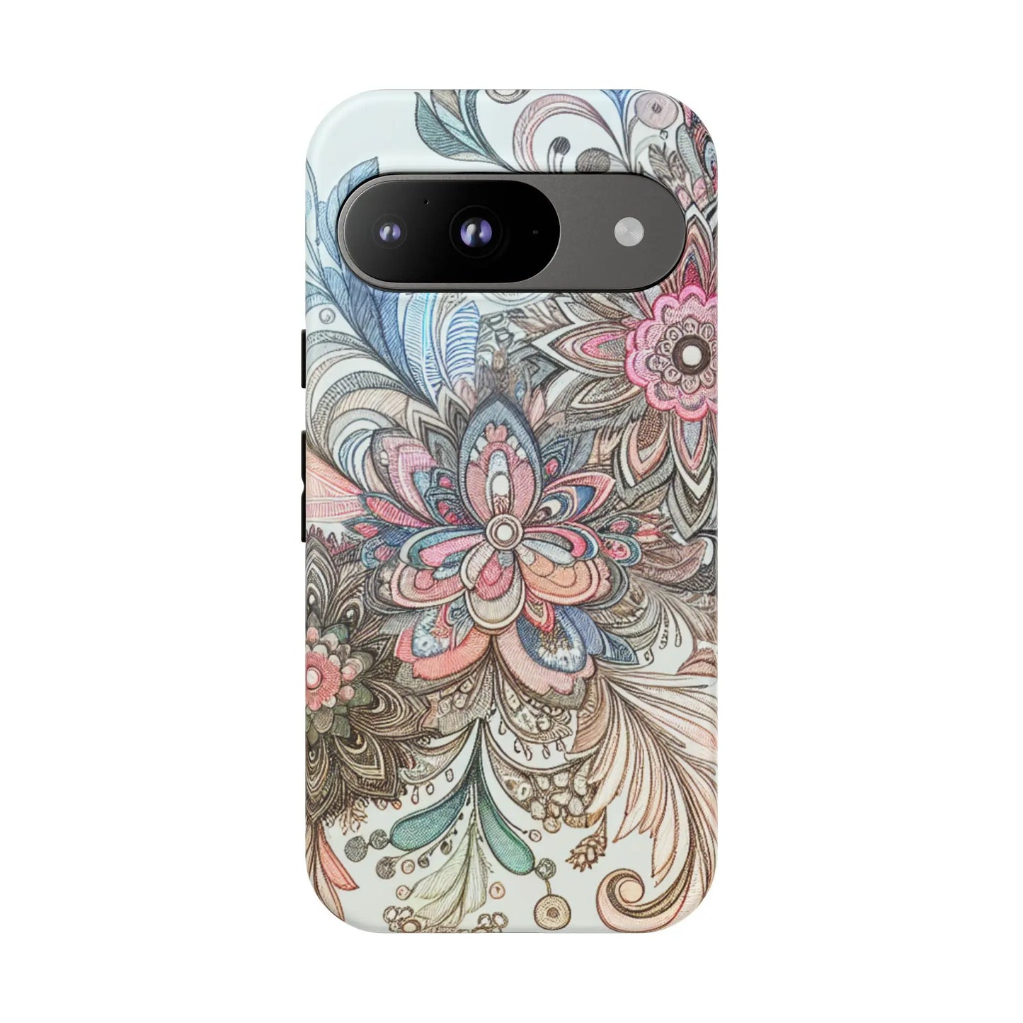 Floral Phone Case, Tough Cases, Protective mobile cover for flower lovers, Gift for her, Stylish phone accessory, Unique floral [...] Printify