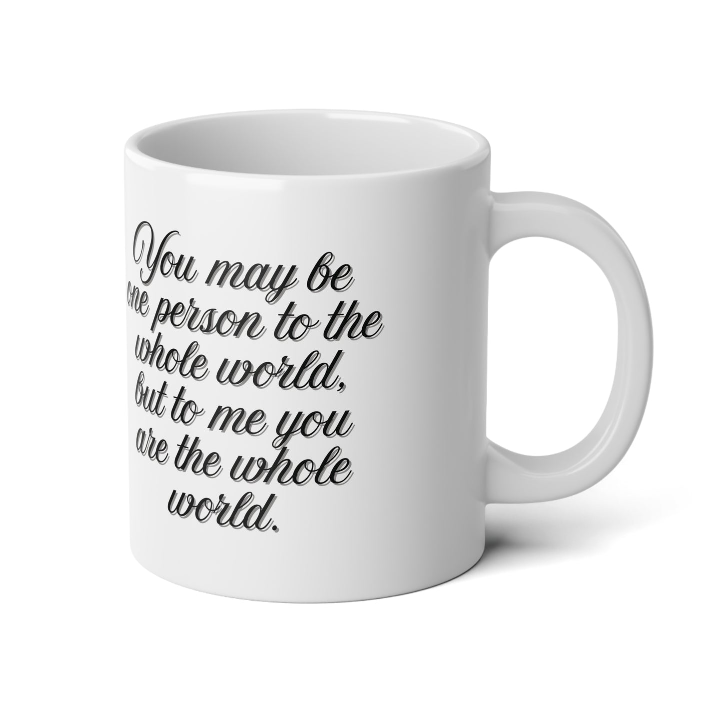 Personalized Fathers Day Jumbo Mug Custom Photo Heart Coffee Cup With Name and Date Keepsake Gift 20oz