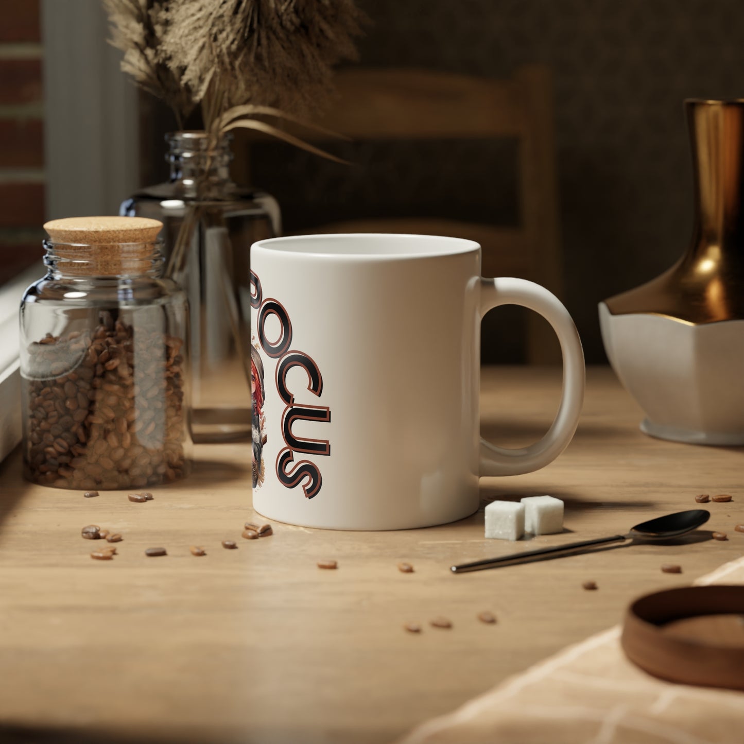 Halloween Hocus Pocus Jumbo Mug, 20oz, Caffeine Lovers Cup, Witchy Kitchen Decor, Gift for Fans, Autumn Tea Mug