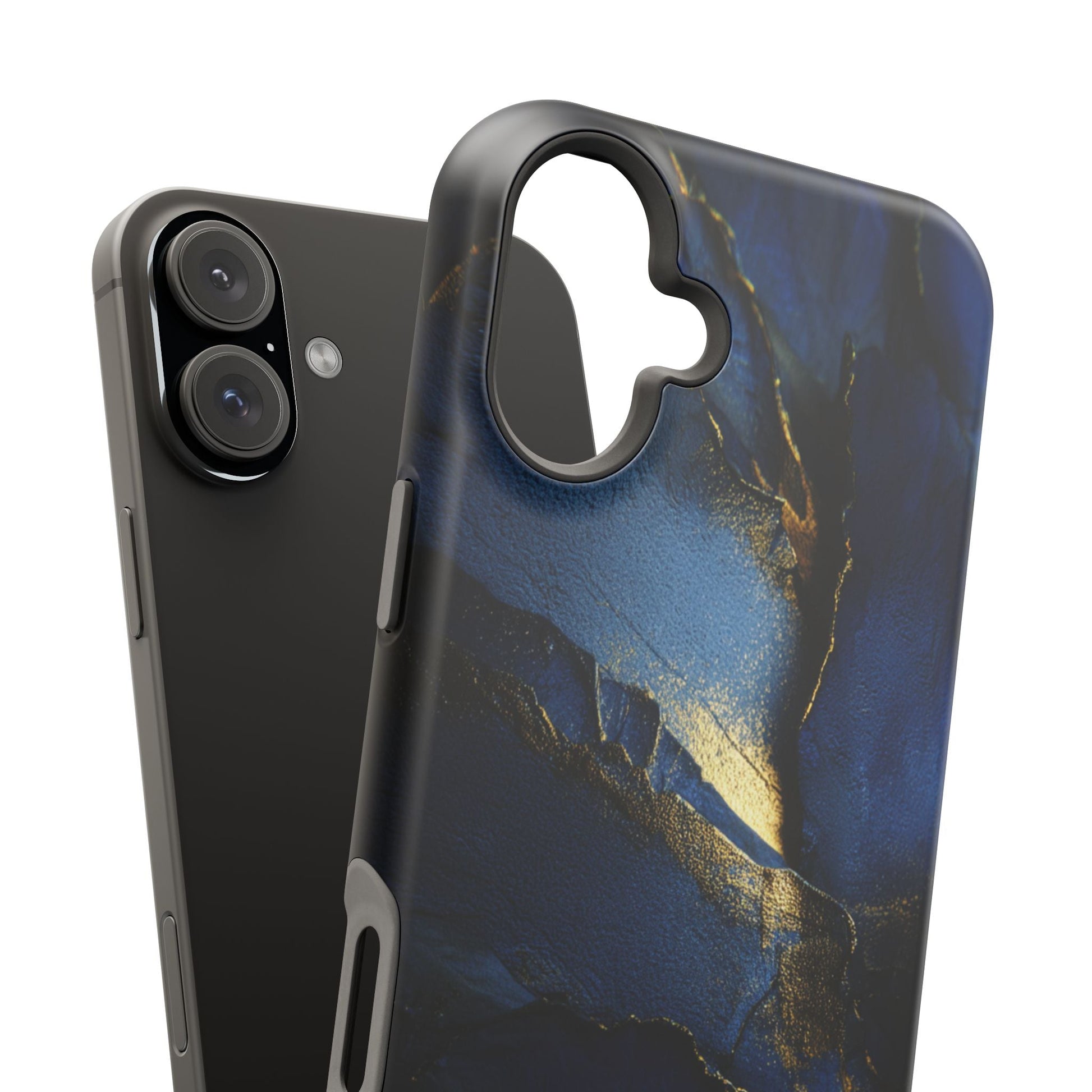 Phone Case - Blue and Gold 8k HD Design - Magnetic Tough Cases Printify