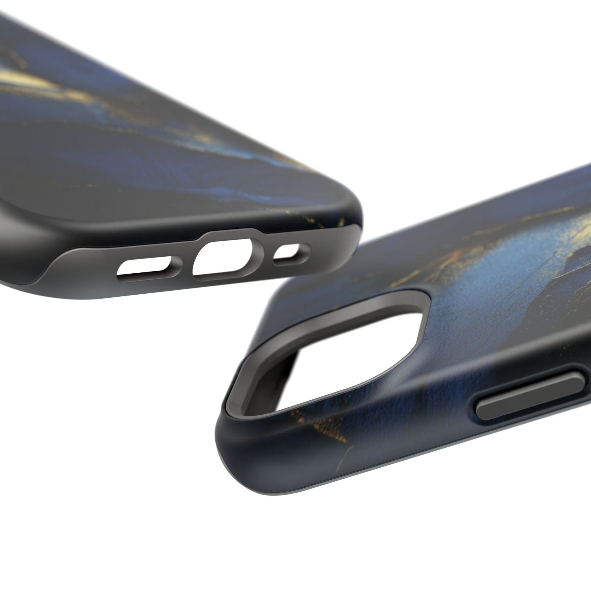 Phone Case - Blue and Gold 8k HD Design - Magnetic Tough Cases Printify