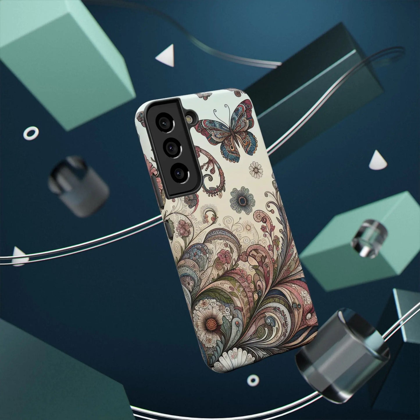 Phone Cases Whimsical Butterflies and Sunflowers Design Printify