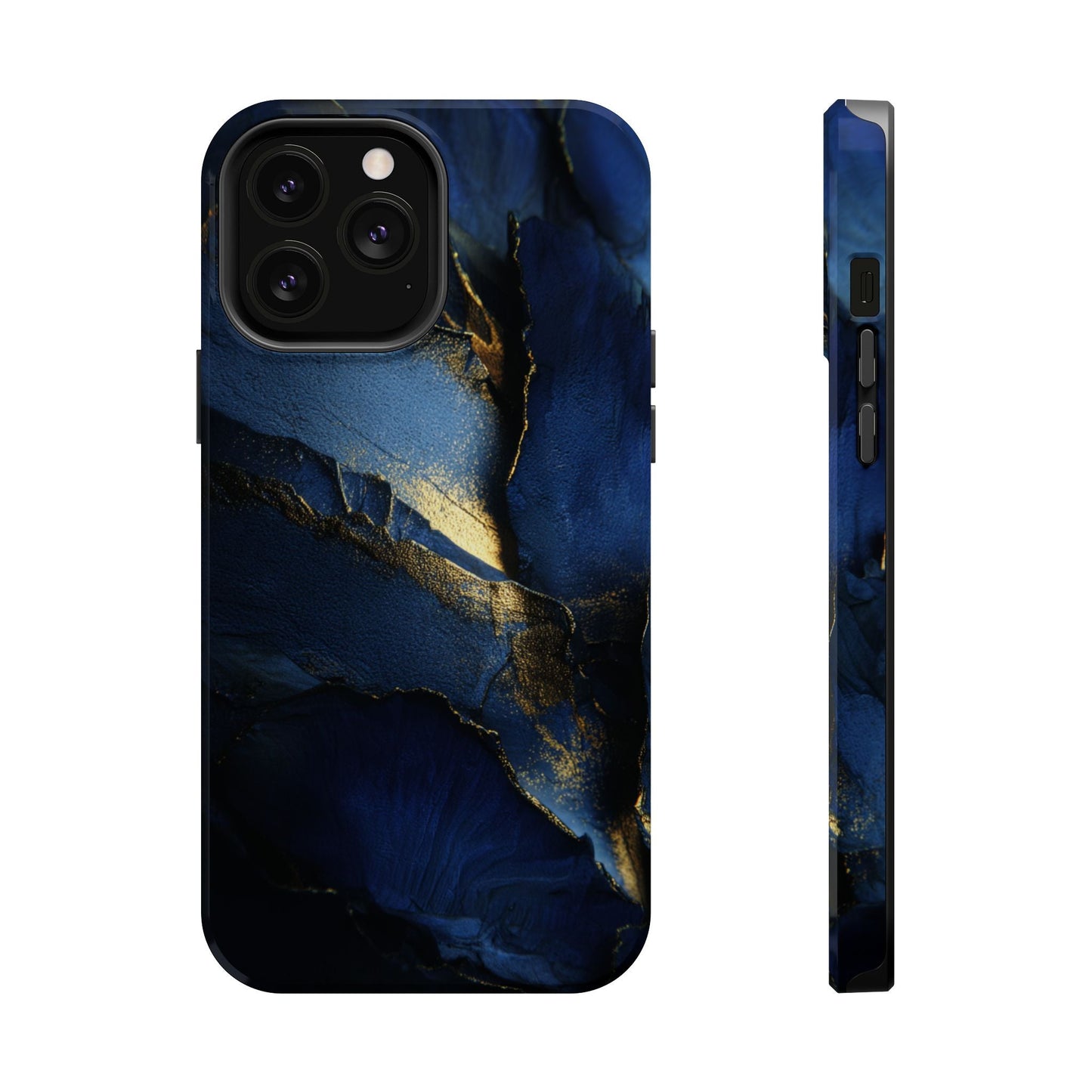 Phone Case - Blue and Gold 8k HD Design - Magnetic Tough Cases Printify