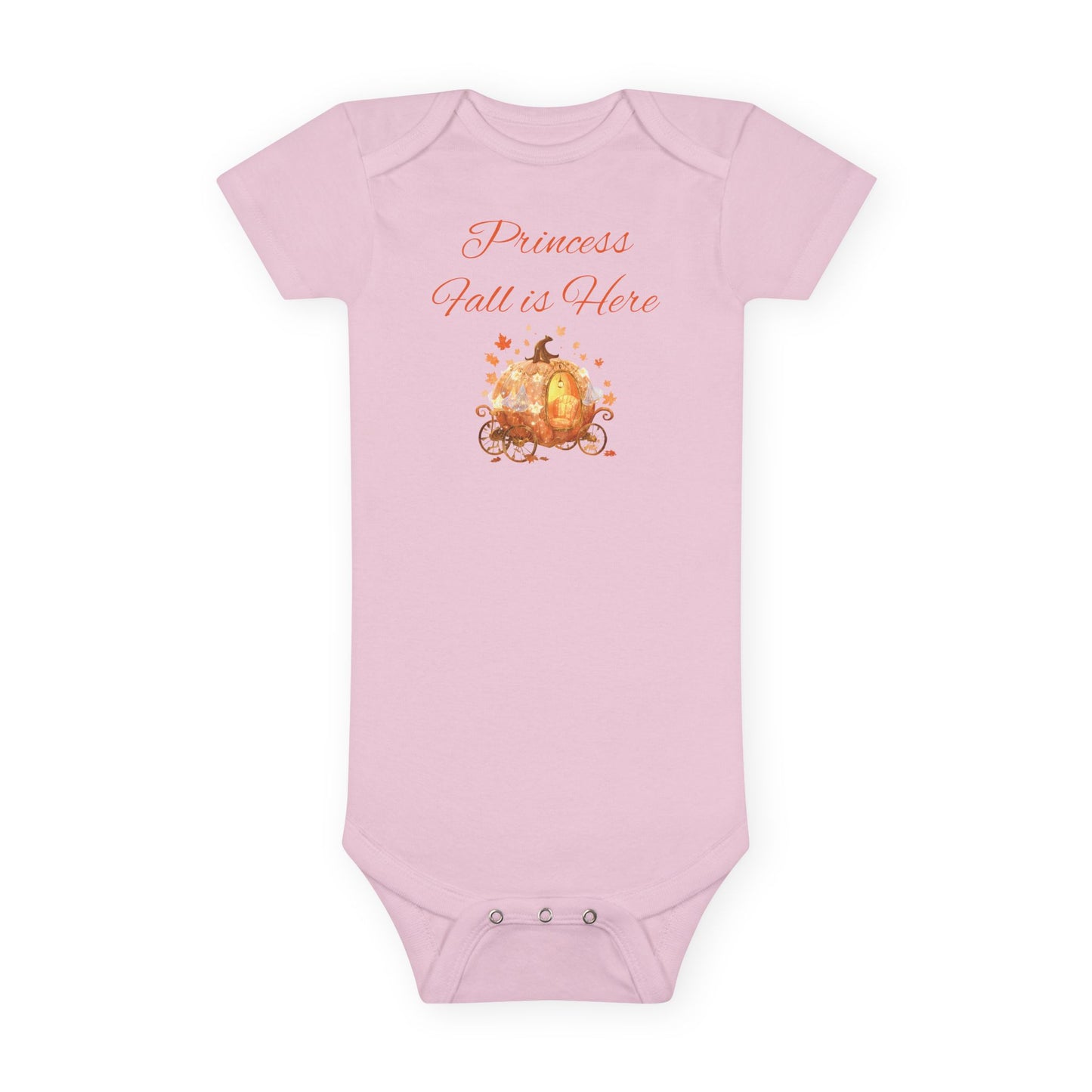 Baby Onesie, Princess Fall is Here - Personalizable Infant Bodysuit, Fall Pumpkin Carriage, Halloween Outfit, Baby Shower Gift, Custom Baby