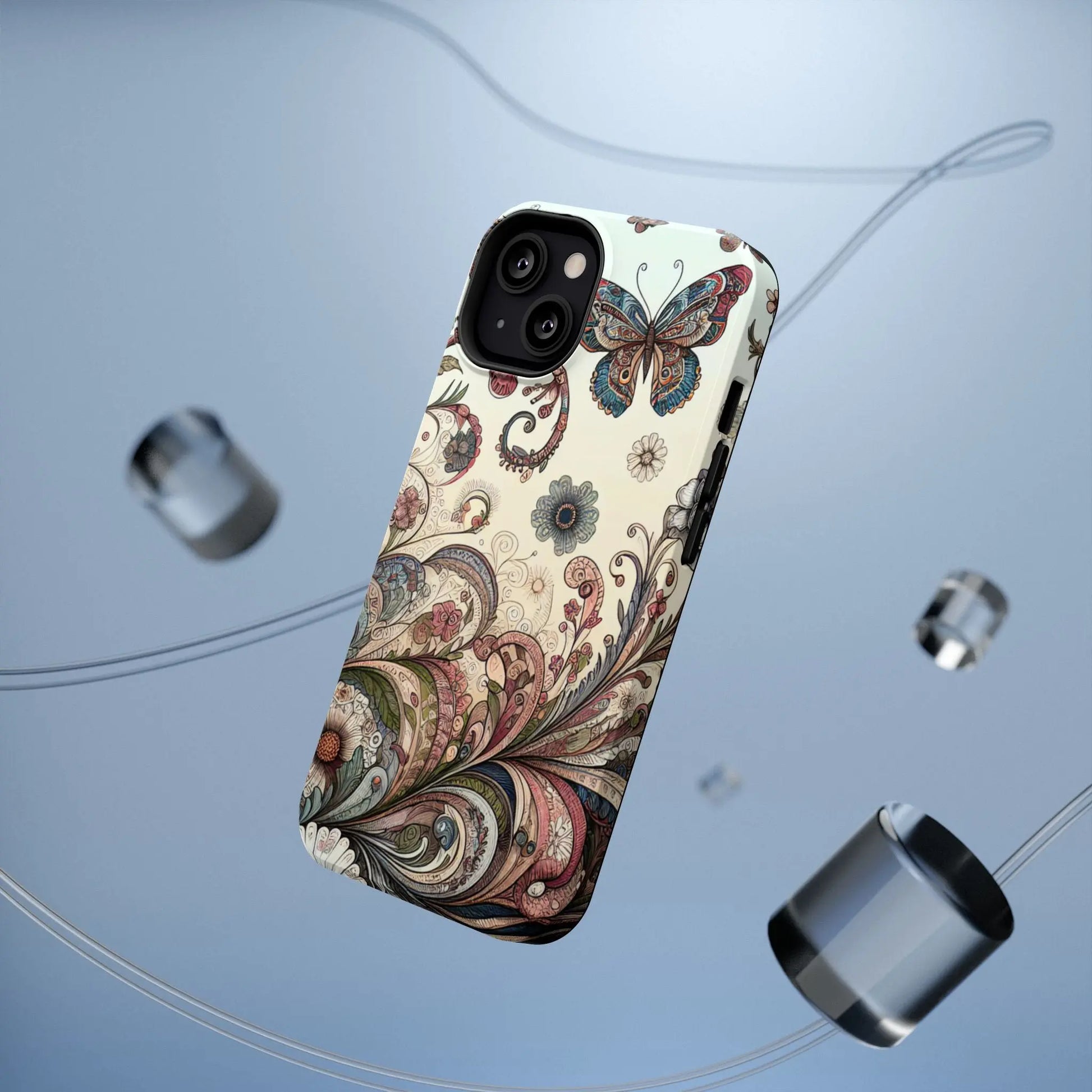 Phone Cases Whimsical Butterflies and Sunflowers Design Printify