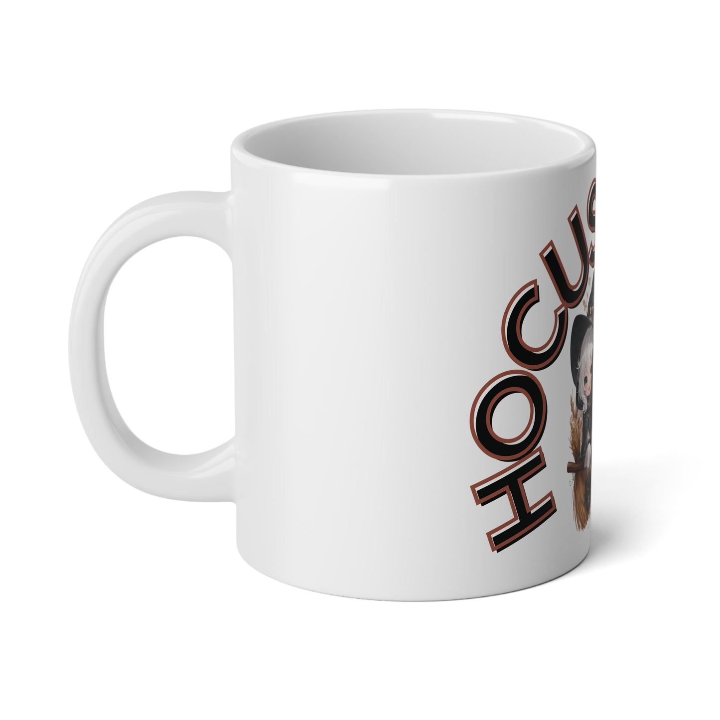 Halloween Hocus Pocus Jumbo Mug, 20oz, Caffeine Lovers Cup, Witchy Kitchen Decor, Gift for Fans, Autumn Tea Mug