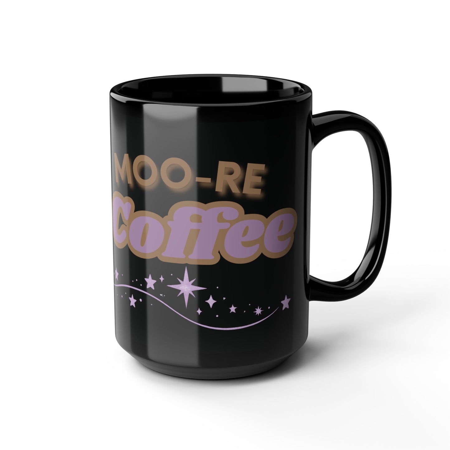Highland Cow Coffee Mug Moo Re Coffee Black Glossy Cup 11oz and 15oz