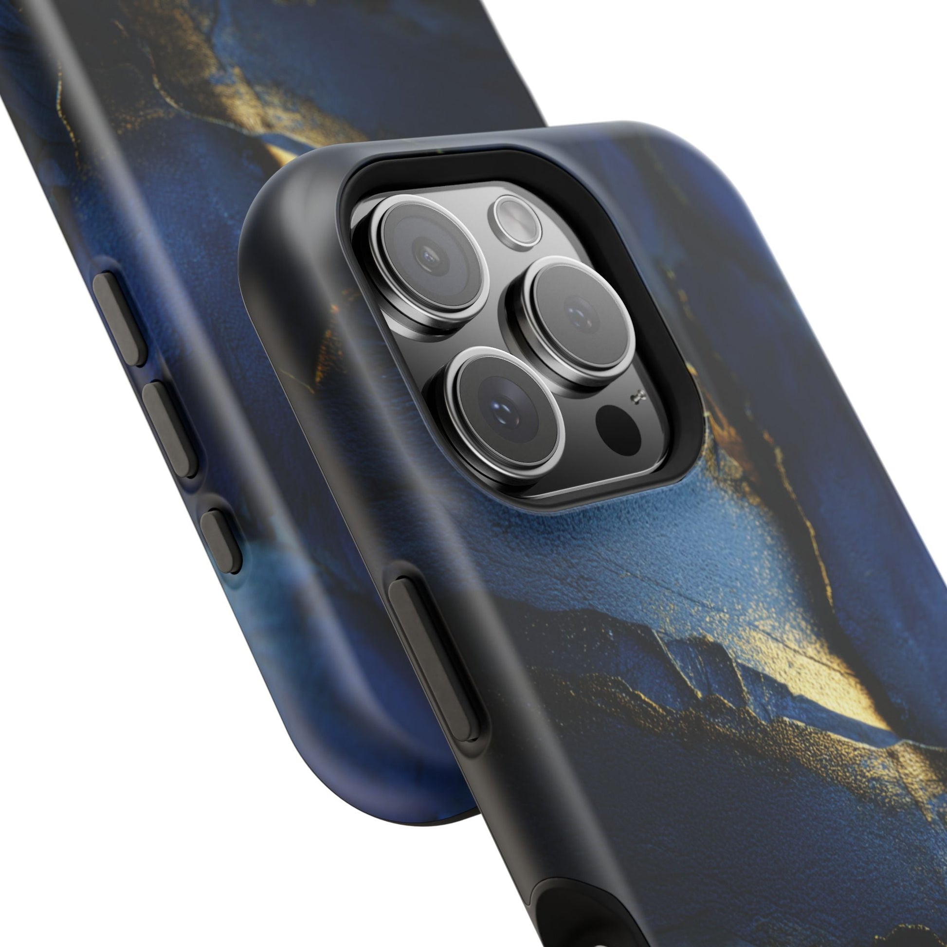 Phone Case - Blue and Gold 8k HD Design - Magnetic Tough Cases Printify