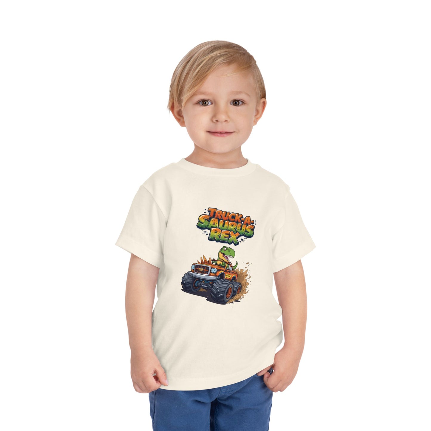 Truck-a-Saurus Rex Kids Tee | Fun Dinosaur T-Shirt, Toddler Gift, Birthday Outfit, Playtime, Summer Wear, Dino Lover Shirt