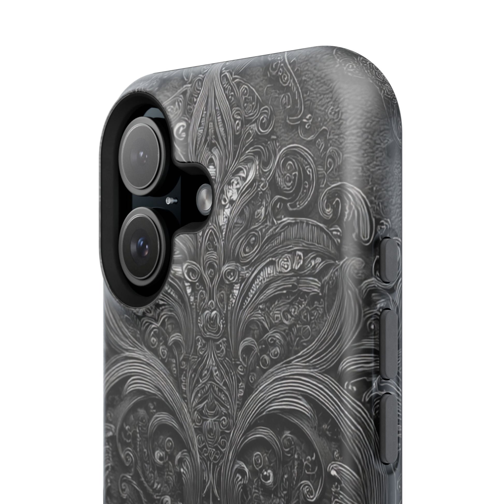 Phone Cases - Elegant Vintage Black Lace Design Printify