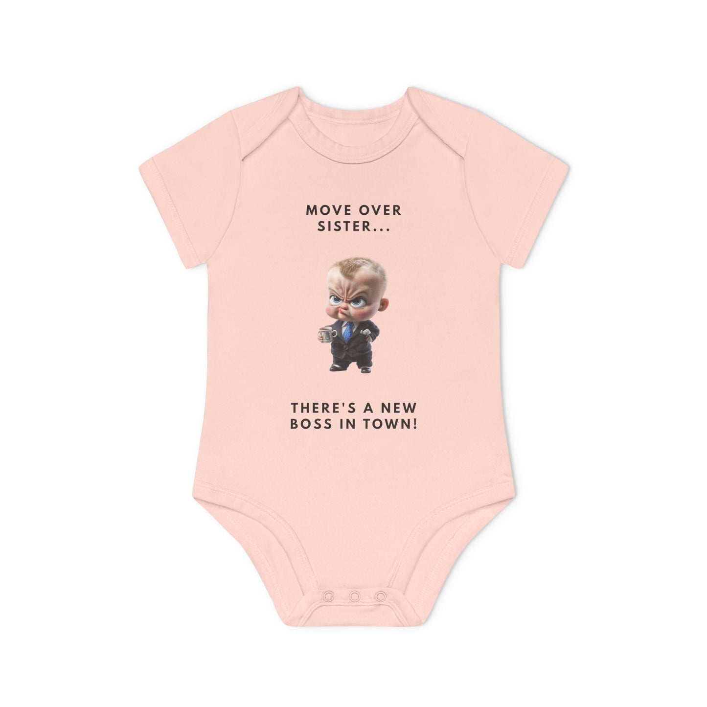 Baby Boss Organic Bodysuit - Adorable Infant Clothing, Funny Baby Gift, Cute Newborn Outfit, Perfect for Baby Showers, Milestone Photos Printify