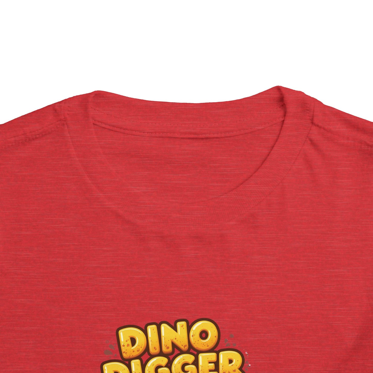 Dino Digger Toddler Tee - Fun Dino Excavator T-Shirt, Kids Gift, Birthday Outfit, Playwear, Cute Dinosaur Apparel