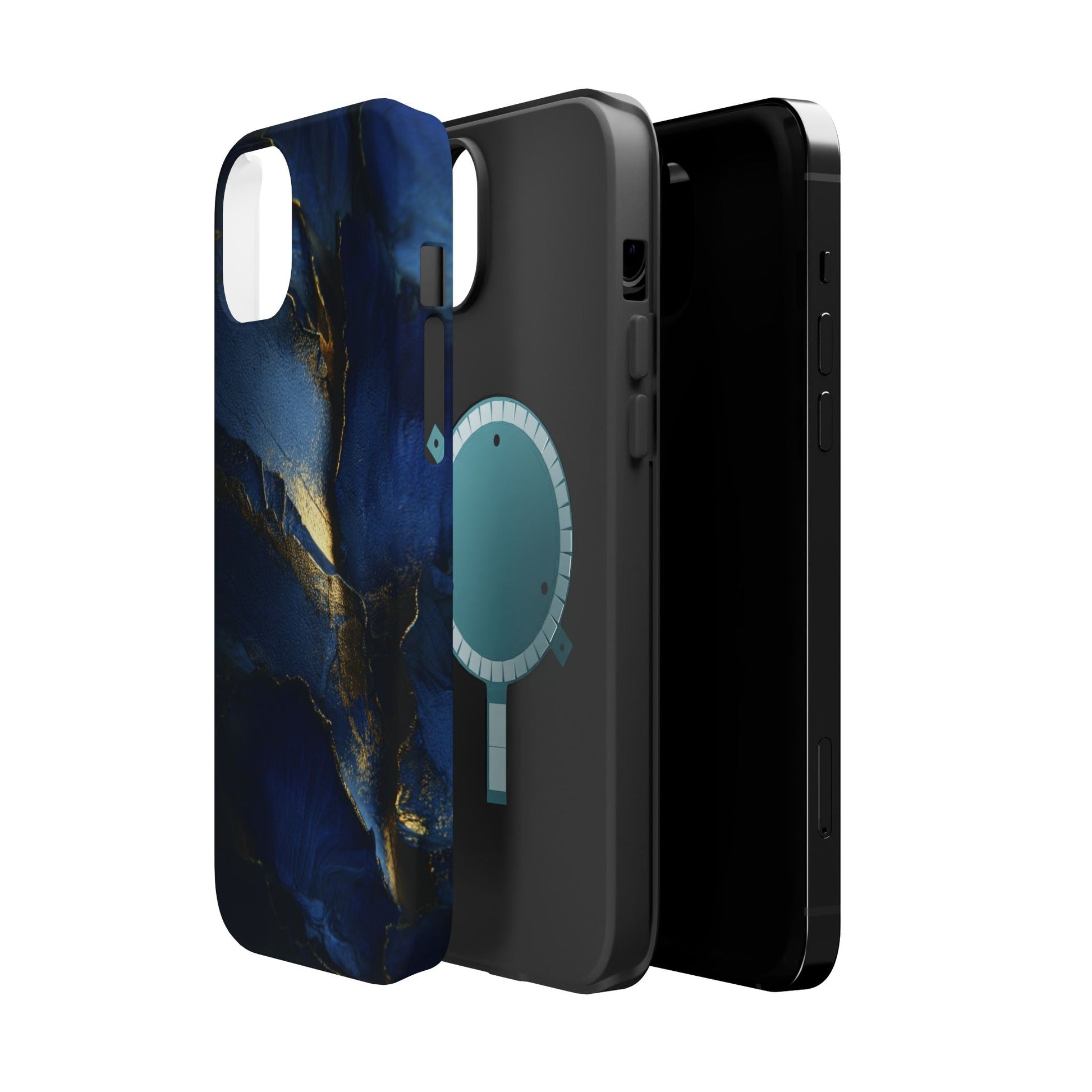 Phone Case - Blue and Gold 8k HD Design - Magnetic Tough Cases Printify