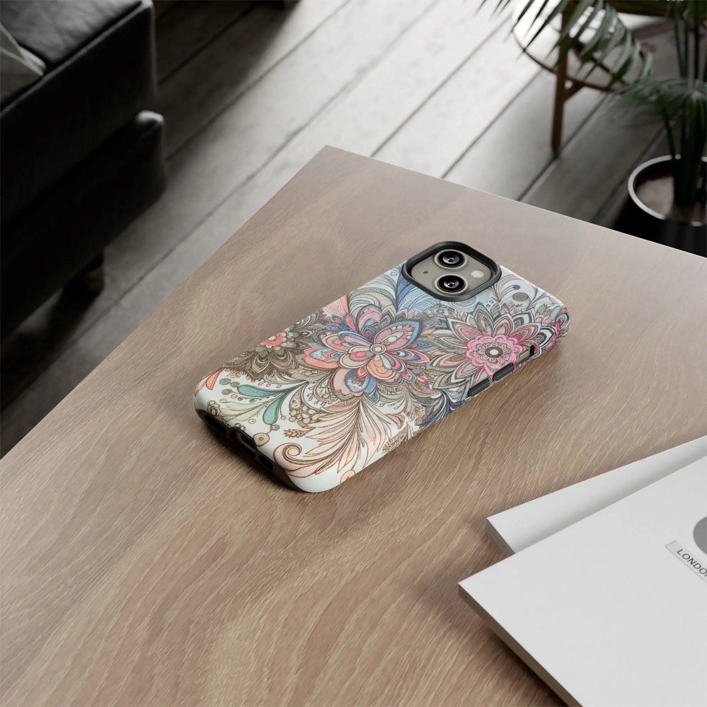 Floral Phone Case, Tough Cases, Protective mobile cover for flower lovers, Gift for her, Stylish phone accessory, Unique floral [...] Printify