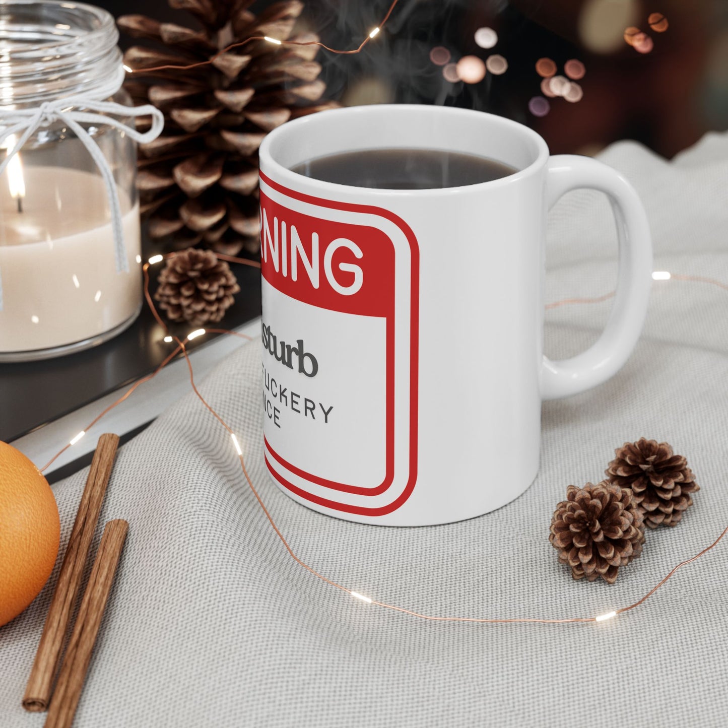 Warning Mug: Do Not Disturb Zero Dumbf**kery Tolerance - Funny Gift for Coffee Lovers, Office Humor, Gag Gift, Personalized Mugs, [...]