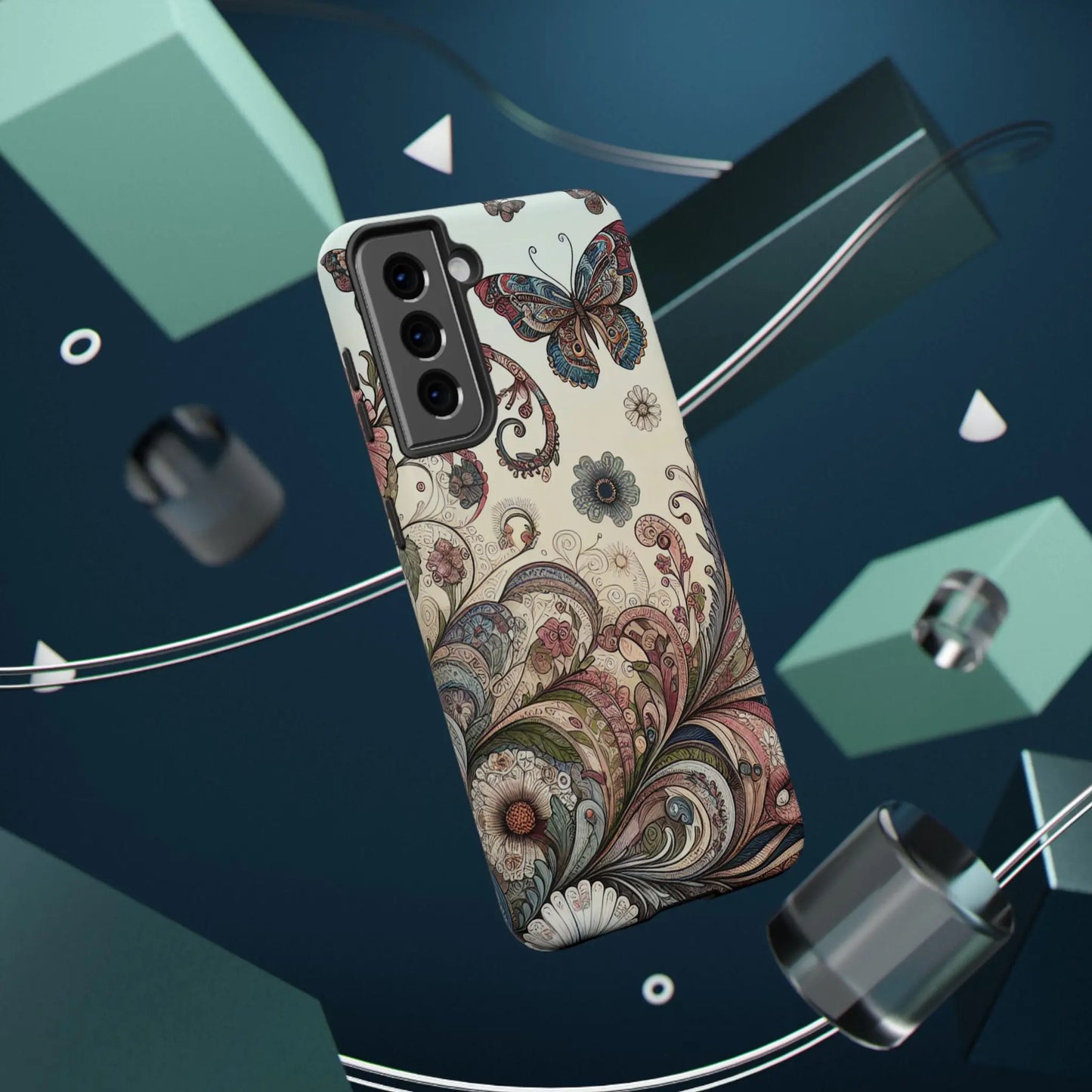 Phone Cases Whimsical Butterflies and Sunflowers Design Printify