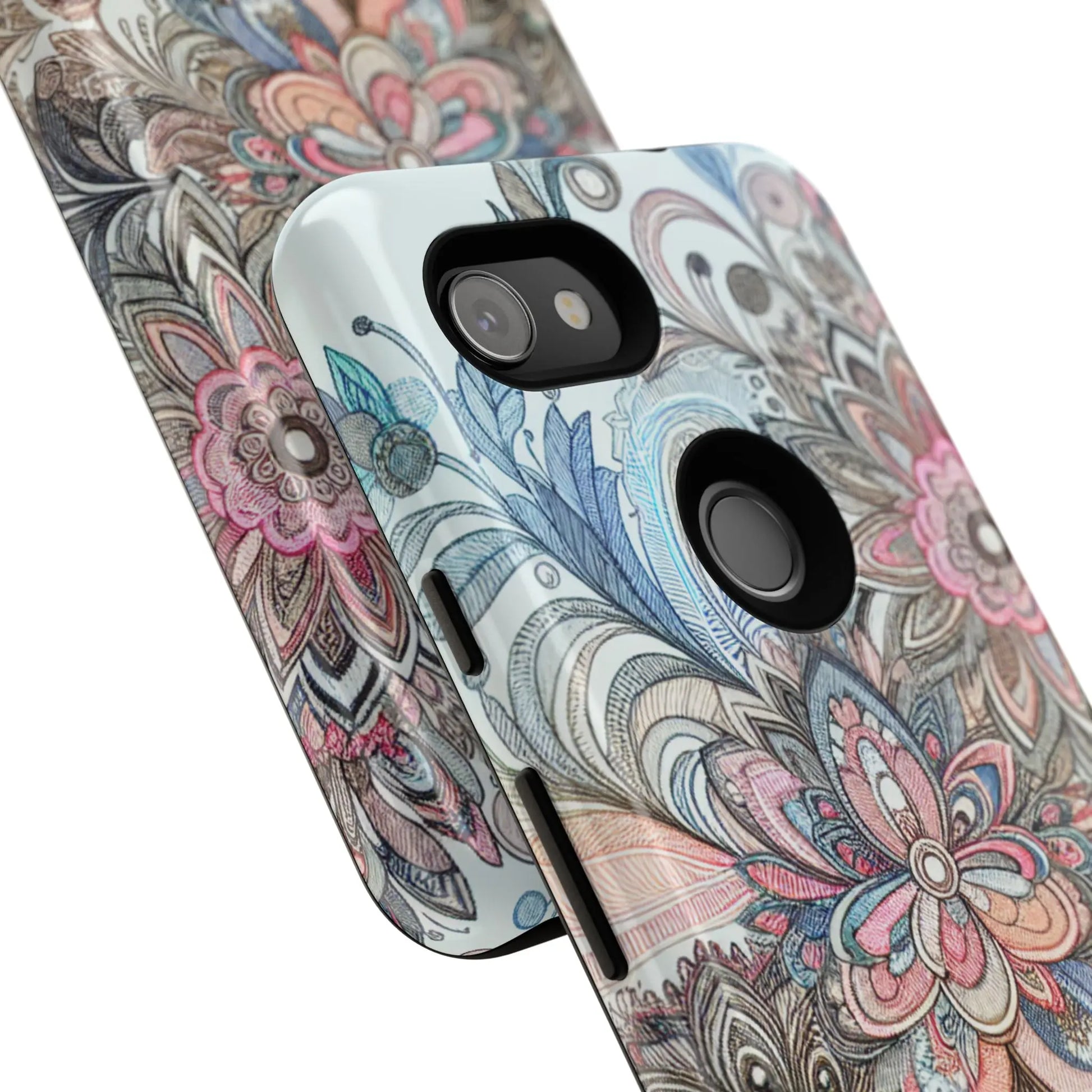 Floral Phone Case, Tough Cases, Protective mobile cover for flower lovers, Gift for her, Stylish phone accessory, Unique floral [...] Printify