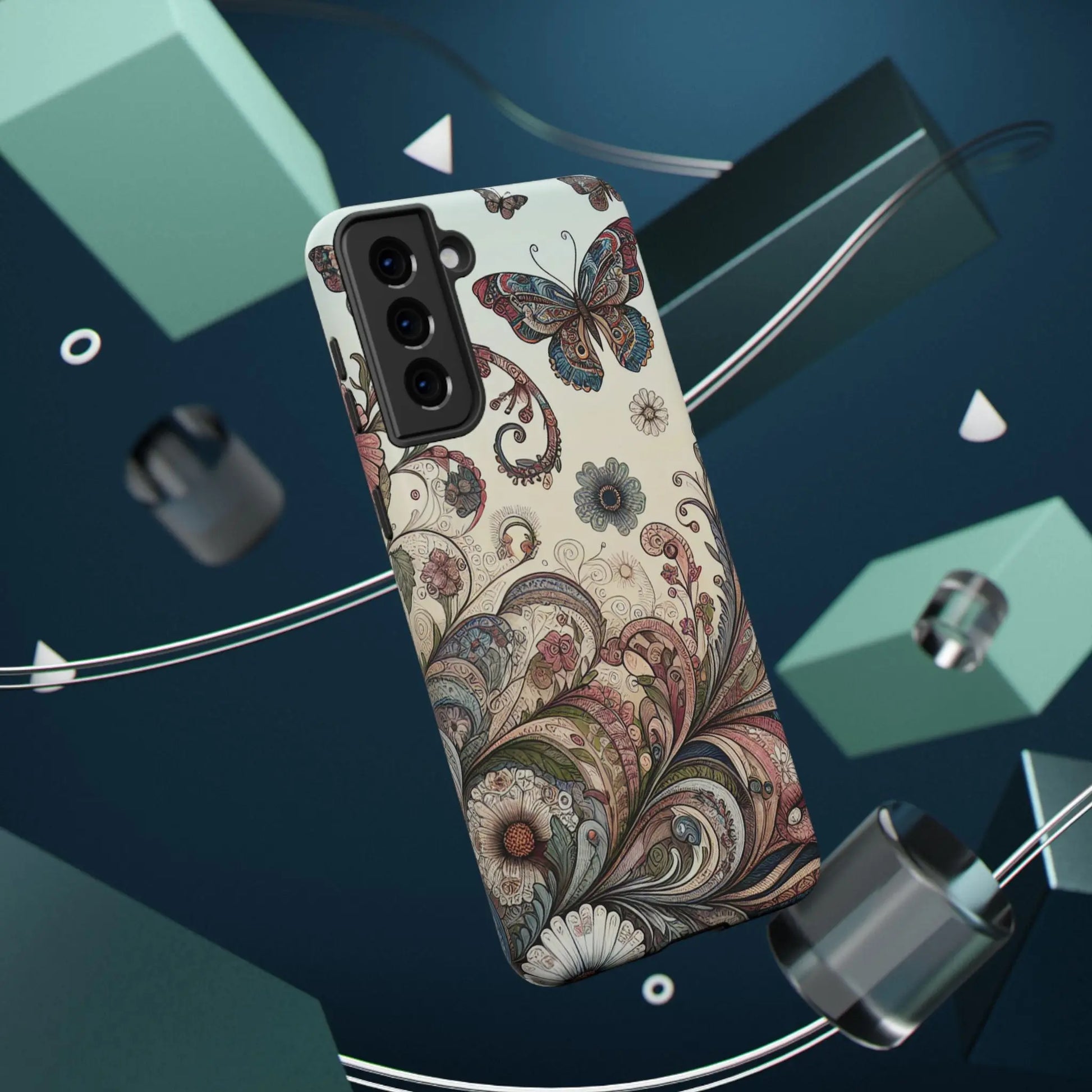 Phone Cases Whimsical Butterflies and Sunflowers Design Printify