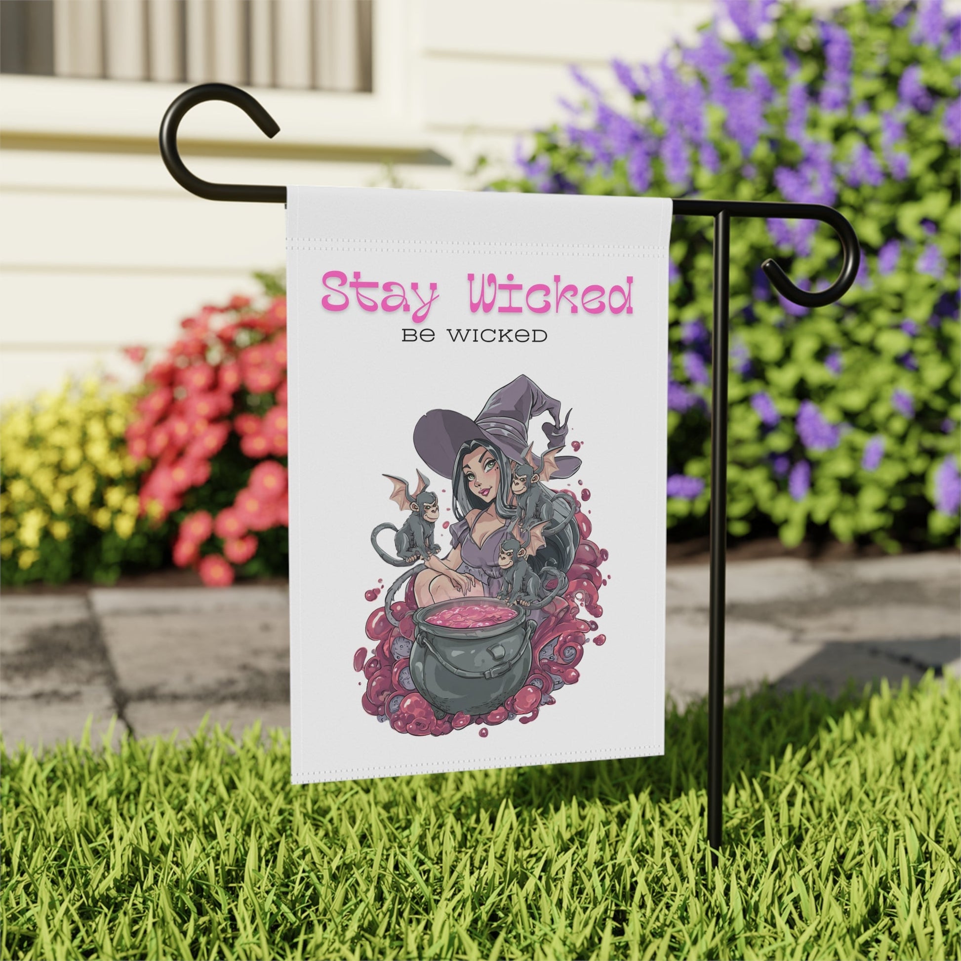 Banner - Whimsical Witch 'Stay Wicked Be Wicked' Design Printify