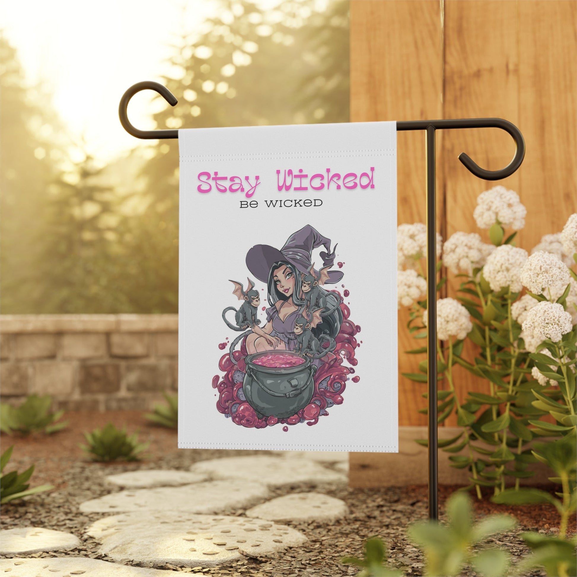Banner - Whimsical Witch 'Stay Wicked Be Wicked' Design Printify