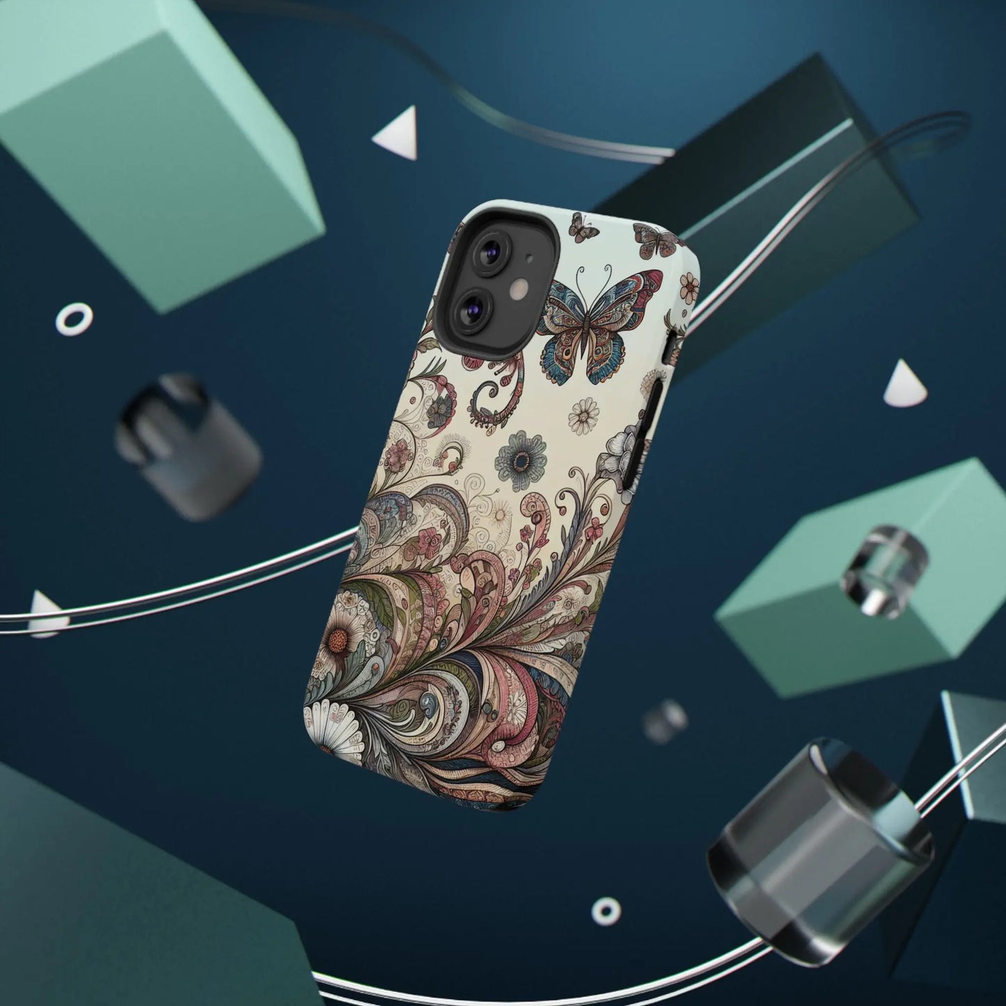 Phone Cases Whimsical Butterflies and Sunflowers Design Printify