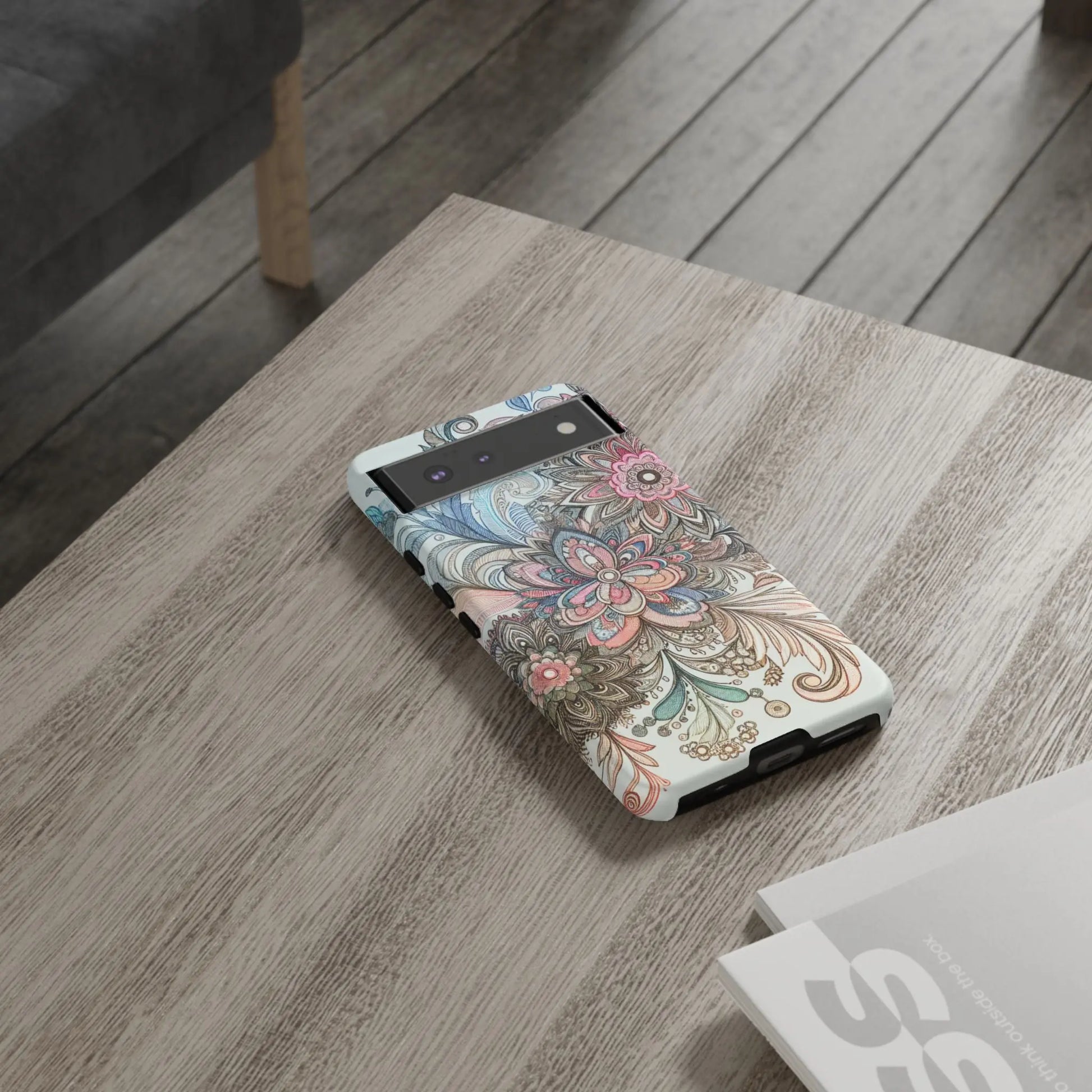 Floral Phone Case, Tough Cases, Protective mobile cover for flower lovers, Gift for her, Stylish phone accessory, Unique floral [...] Printify