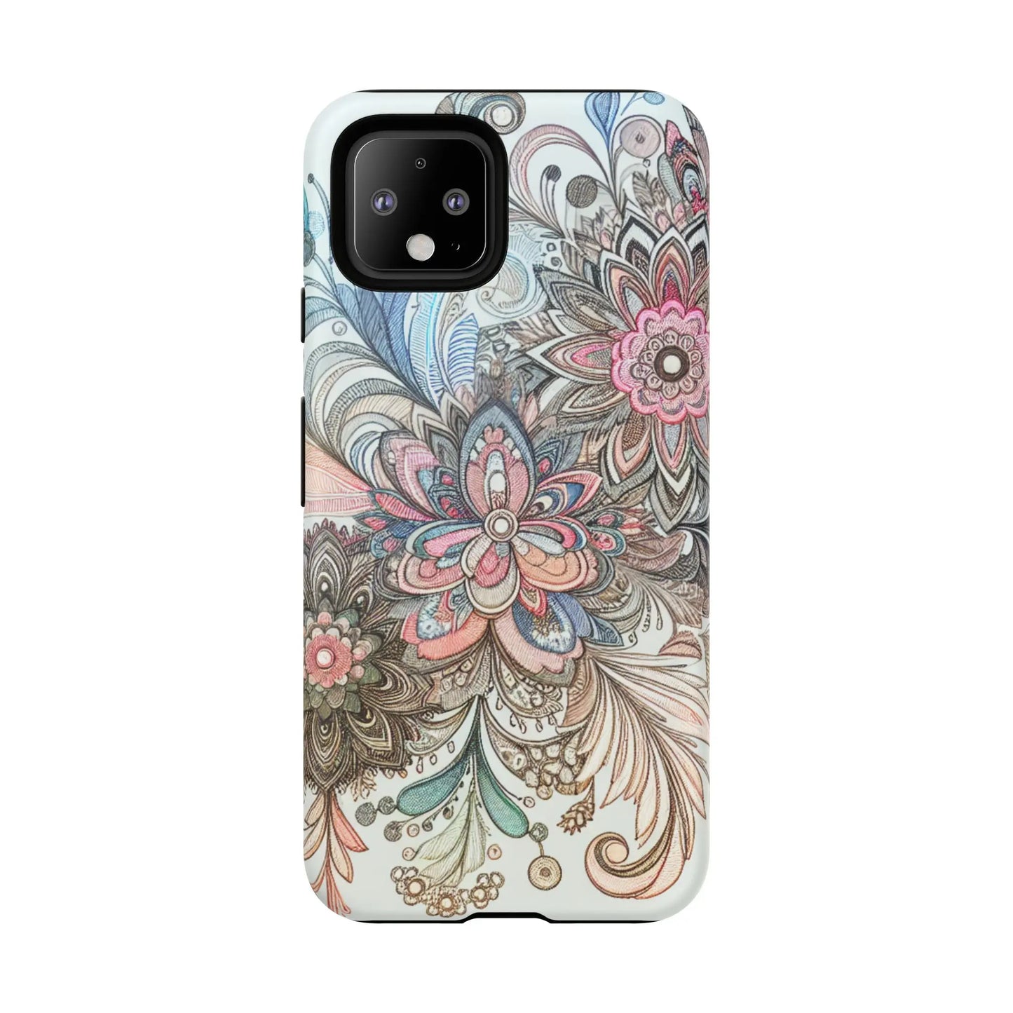Floral Phone Case, Tough Cases, Protective mobile cover for flower lovers, Gift for her, Stylish phone accessory, Unique floral [...] Printify